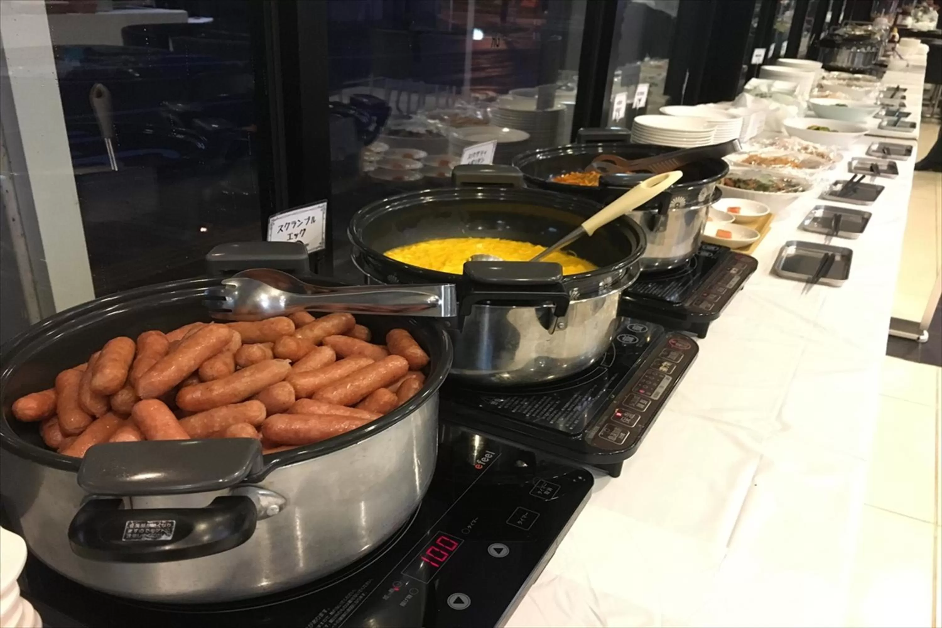 Buffet breakfast in Green Rich Hotel Hamada Ekimae (Artificial hot spring Futamata Yunohana)