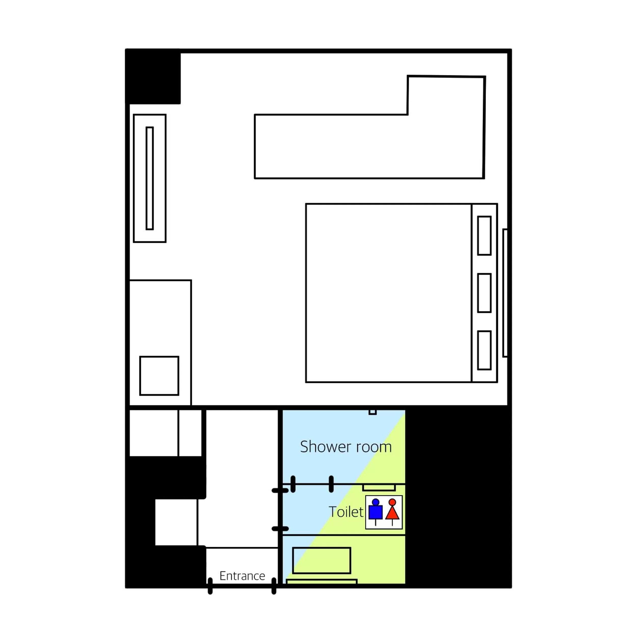 Floor plan in HOTEL THE HAKATA TERRACE