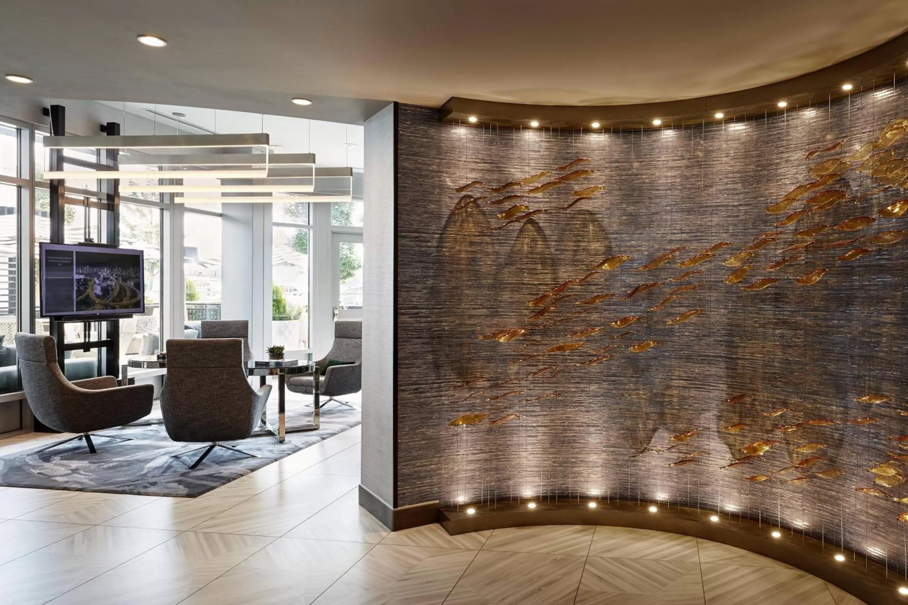 Lounge or bar in Seattle Marriott Waterfront