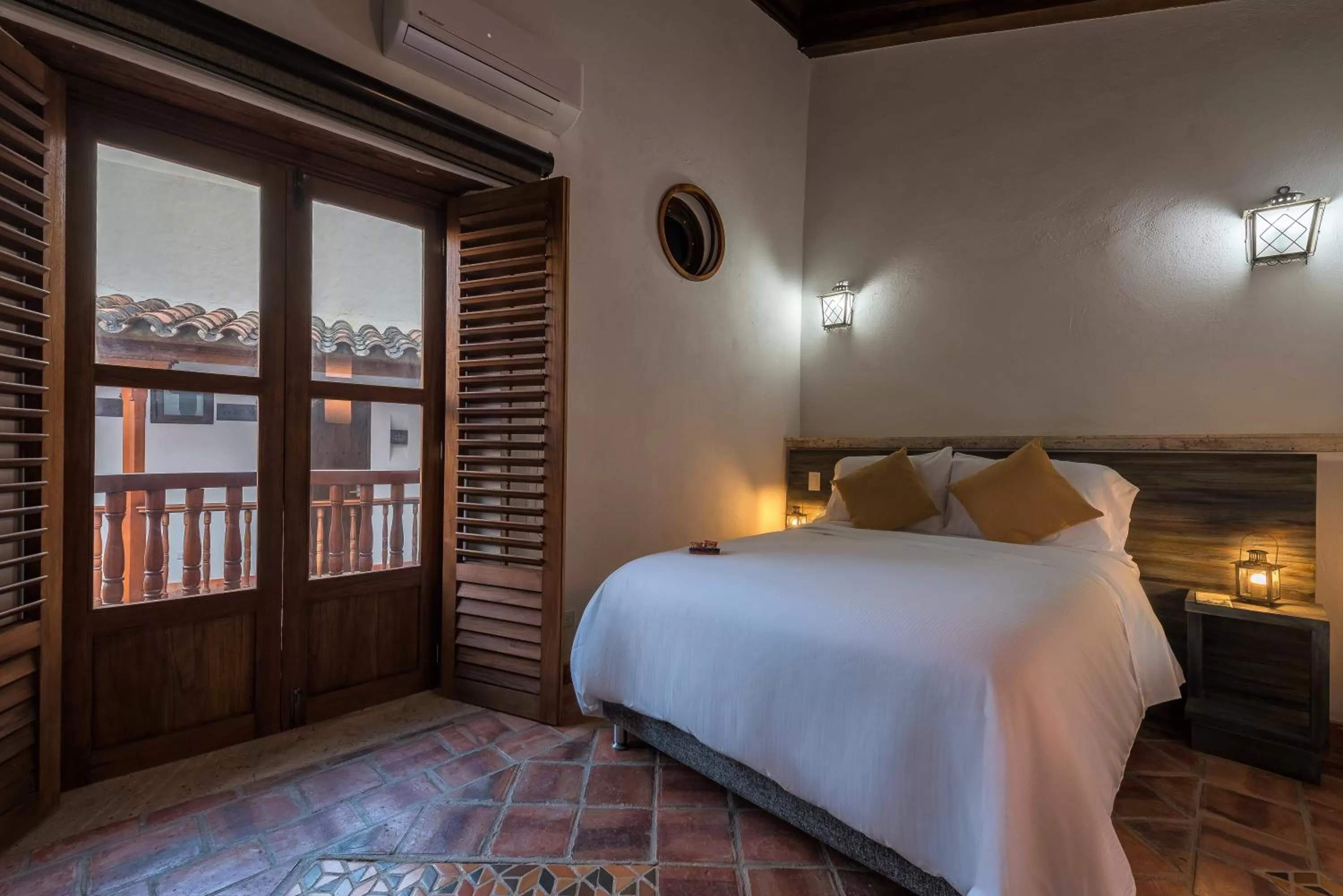 Bed in Getsemani Cartagena Hotel