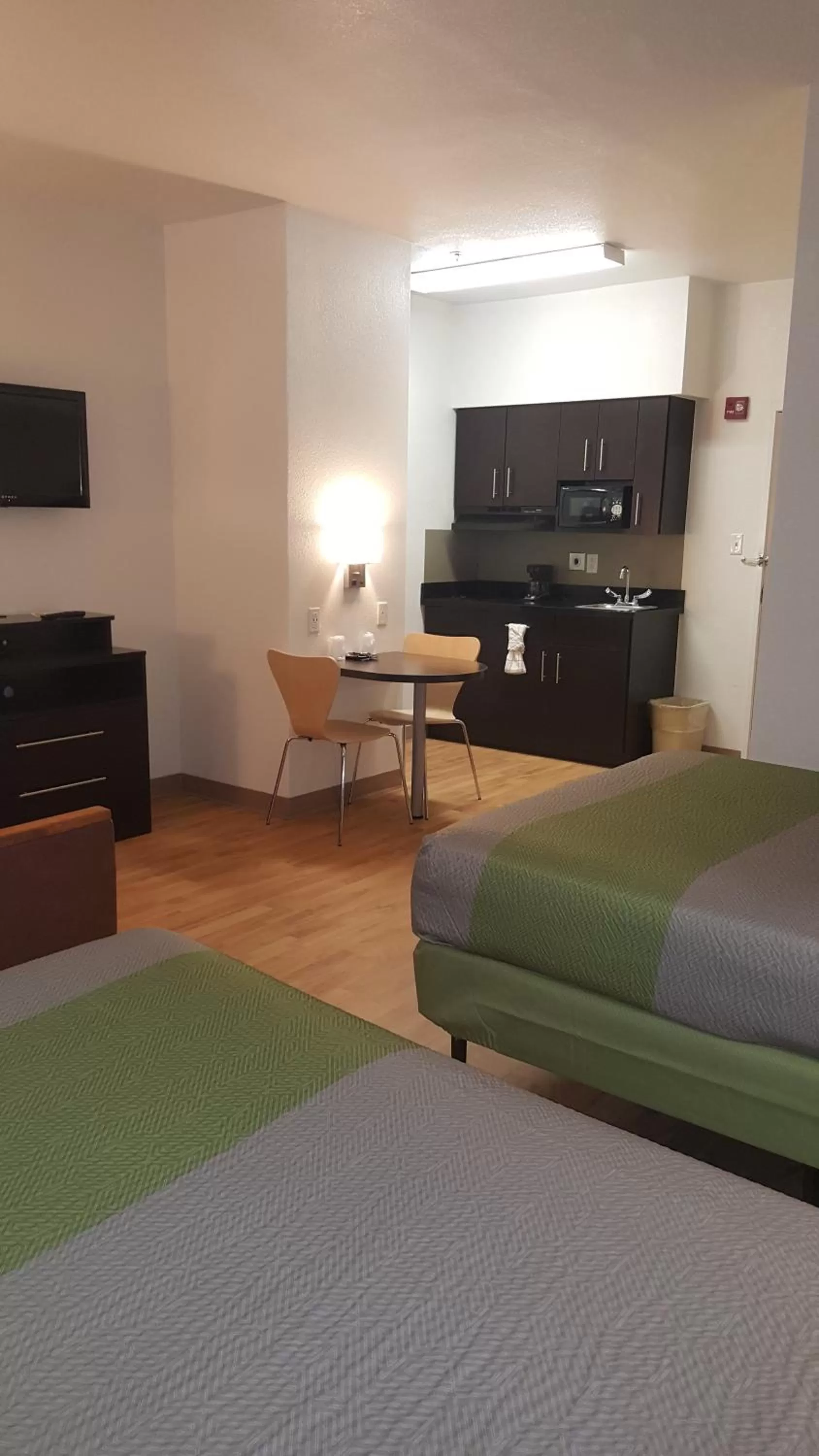 Decorative detail, Bed in Studio 6-Mcallen, TX