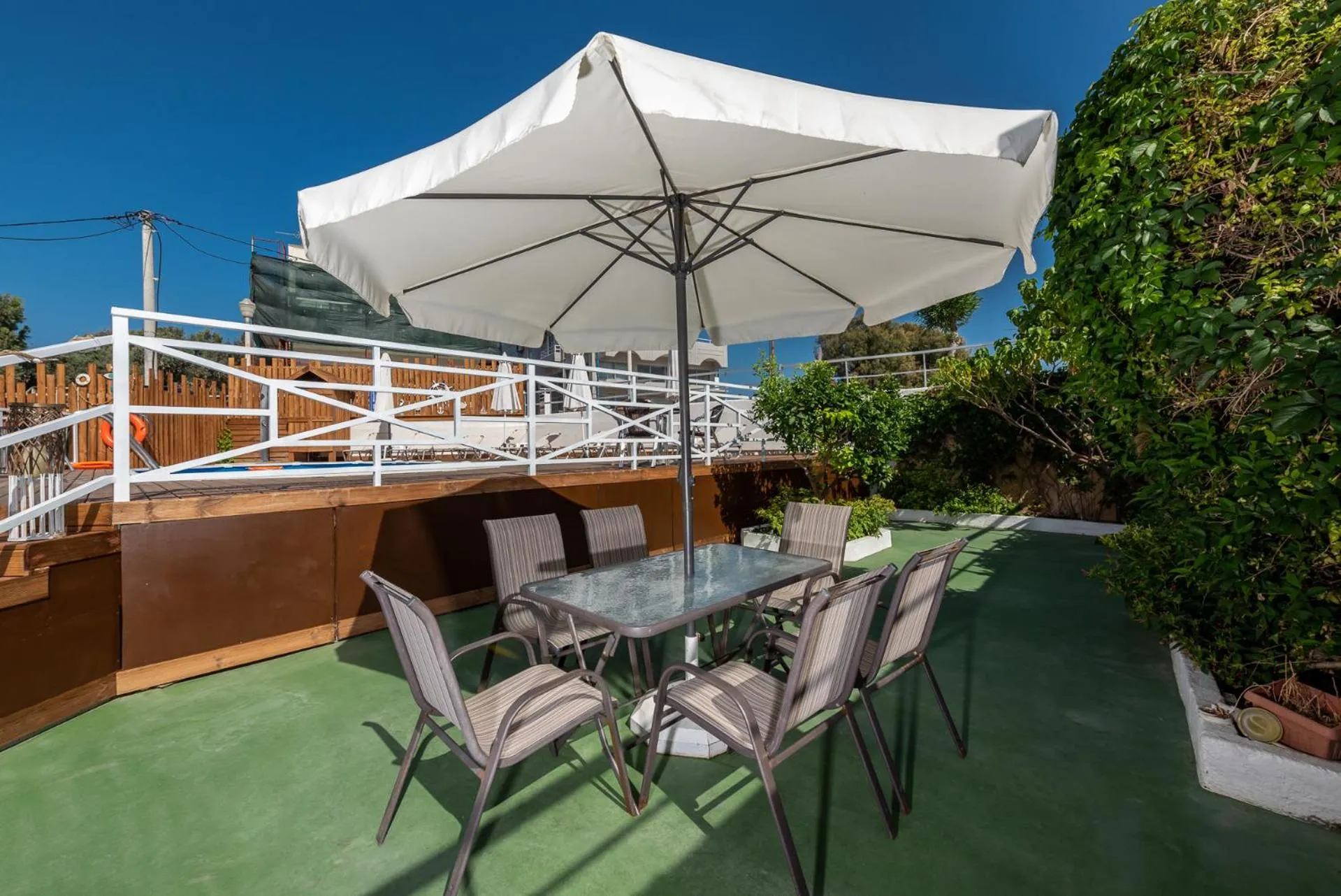 Patio in Marine Congo Hotel