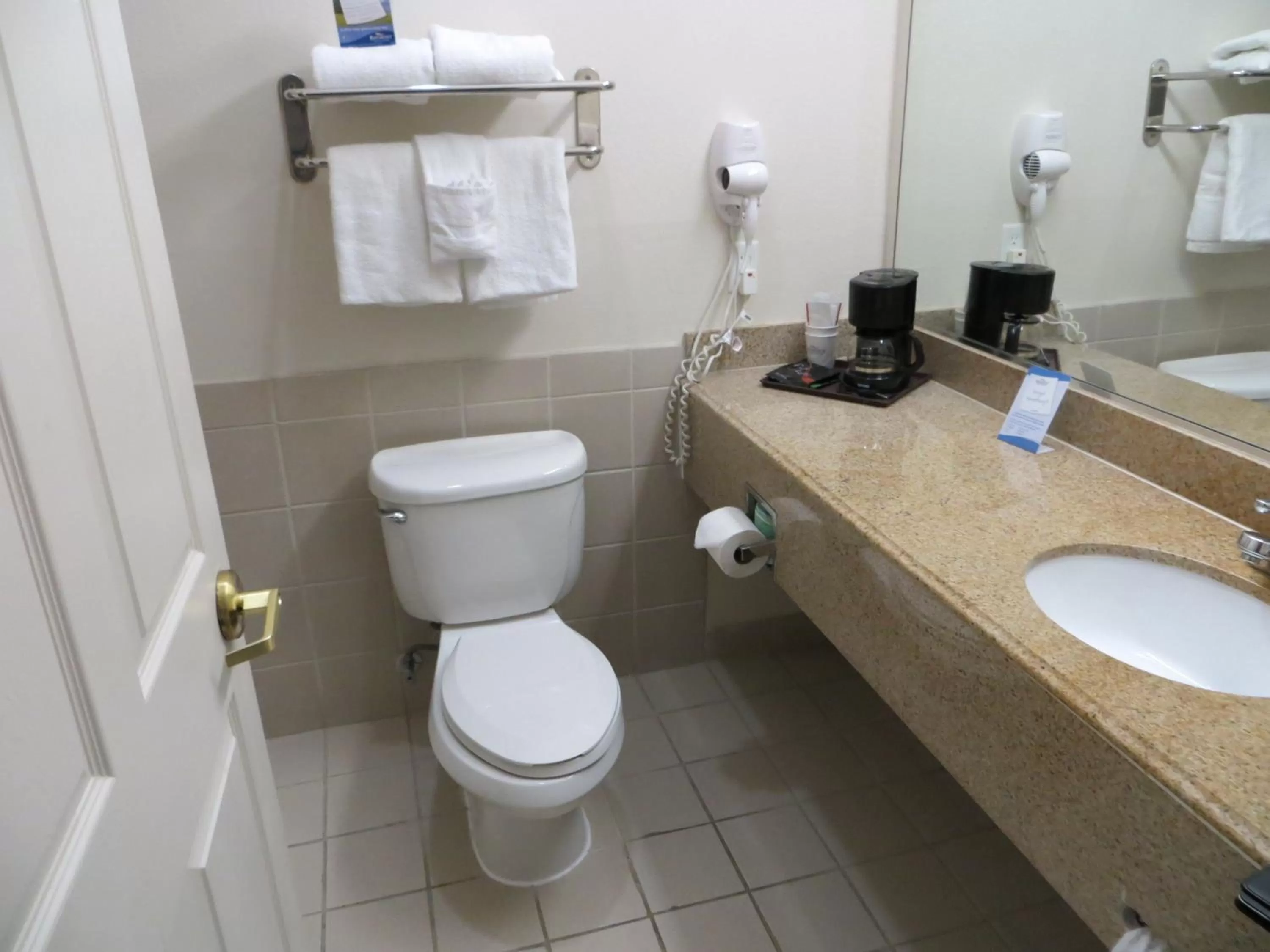 Bathroom in Baymont by Wyndham Galveston