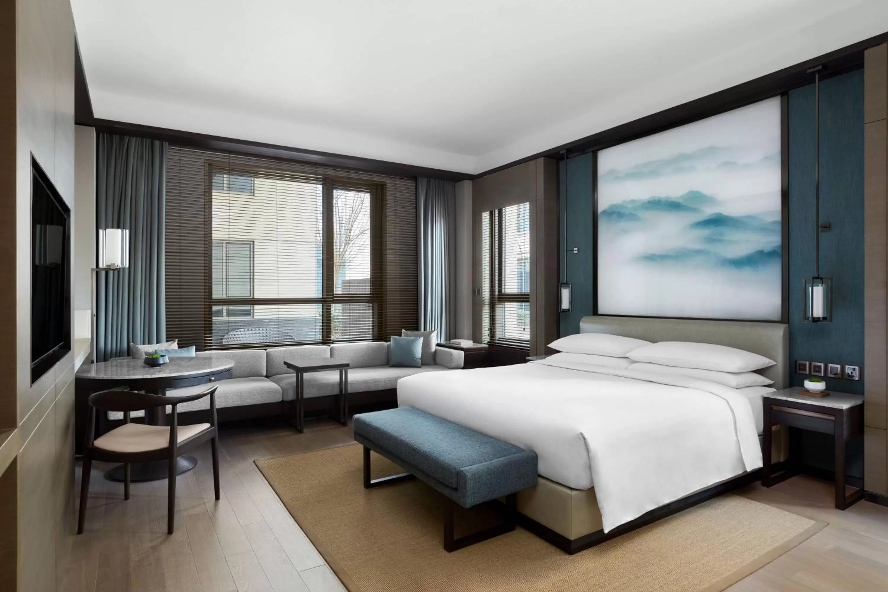 Bedroom, Bed in Beijing Marriott Hotel Changping