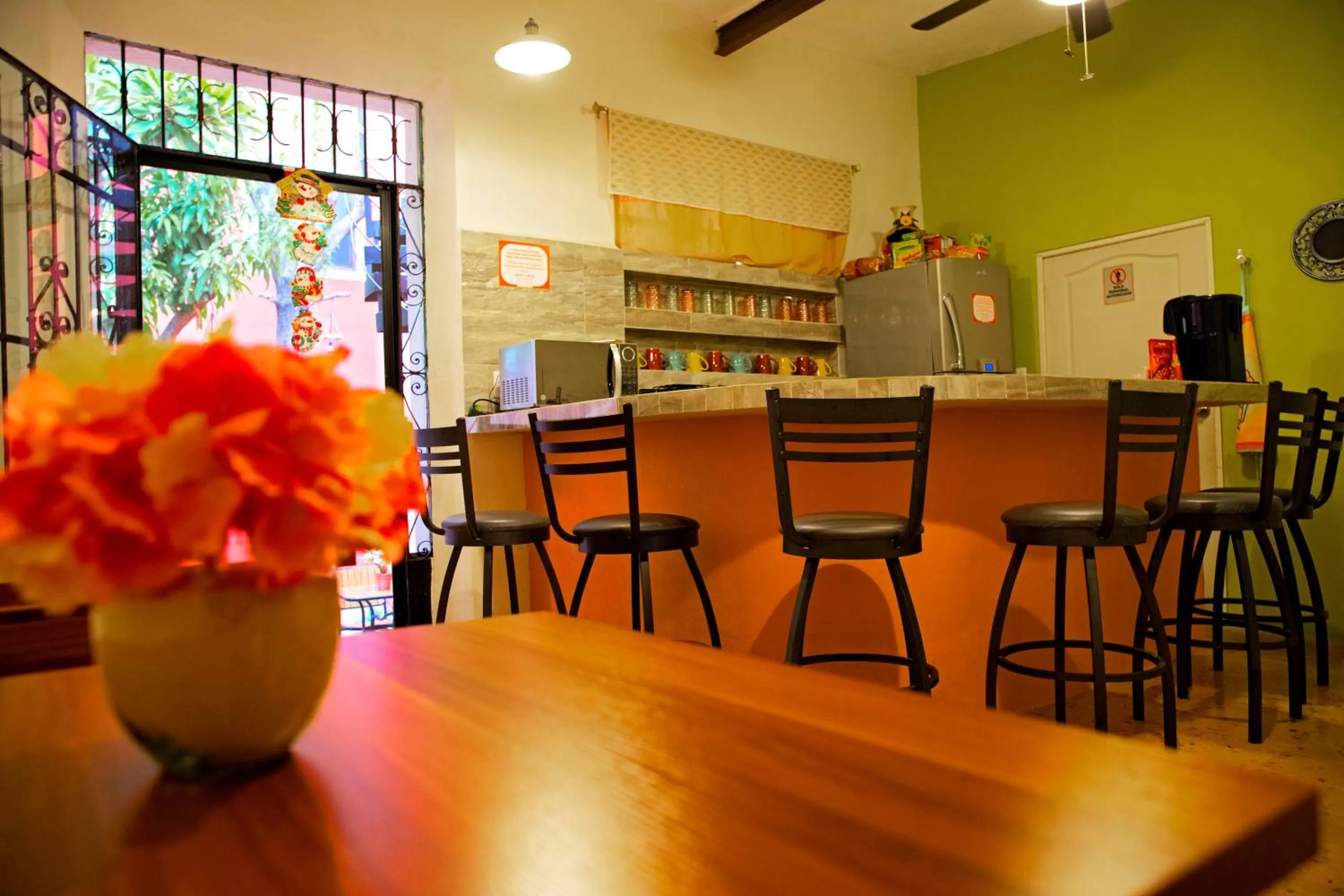 Communal kitchen in Casa San Juan