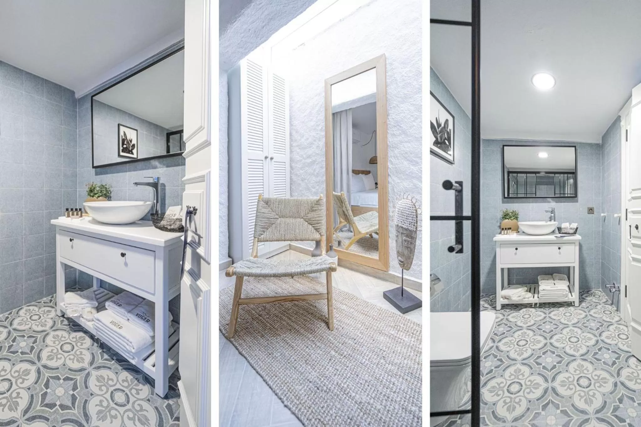 Bathroom, Bed in Voger Alaçatı Silence