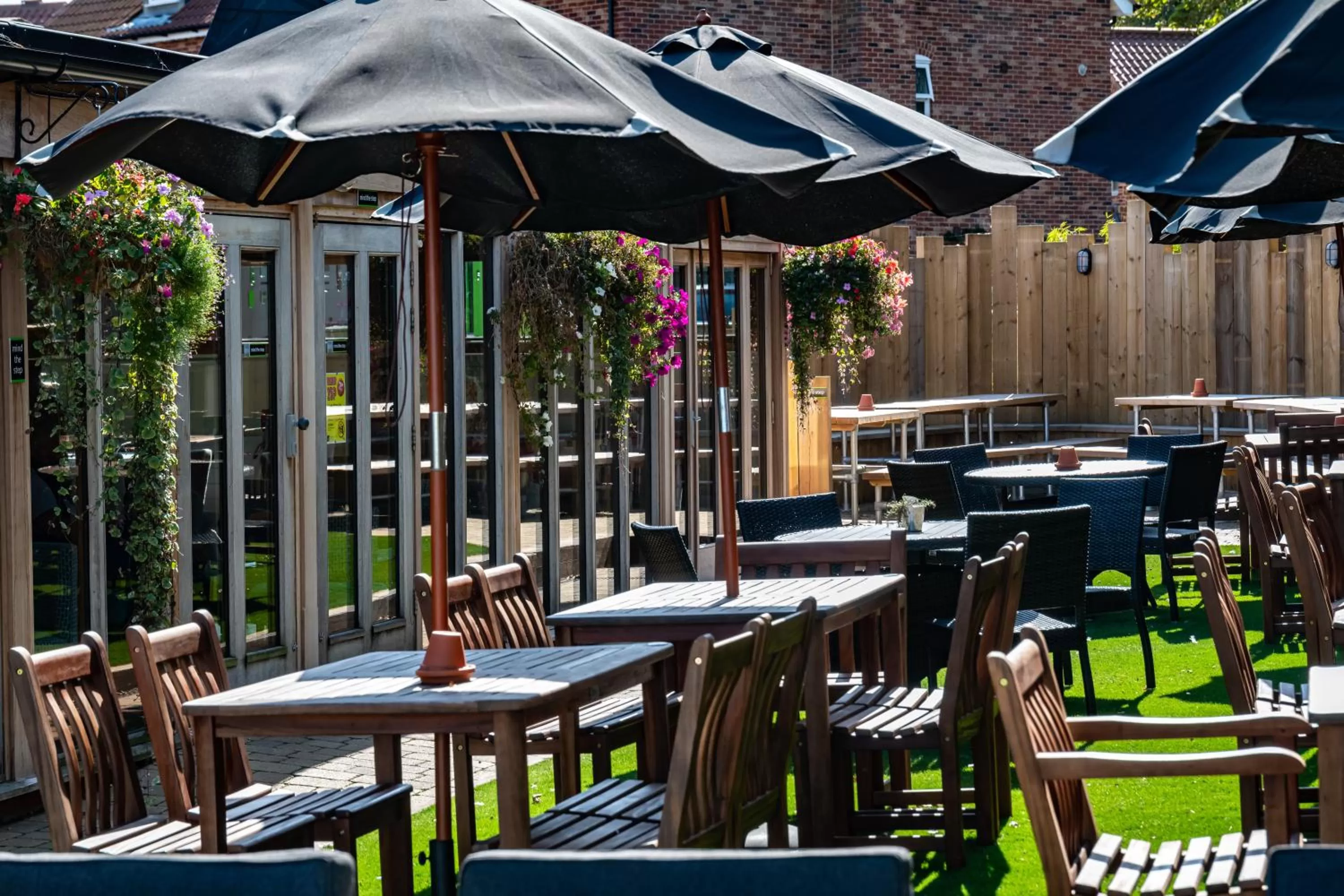 Garden view in The Lodge