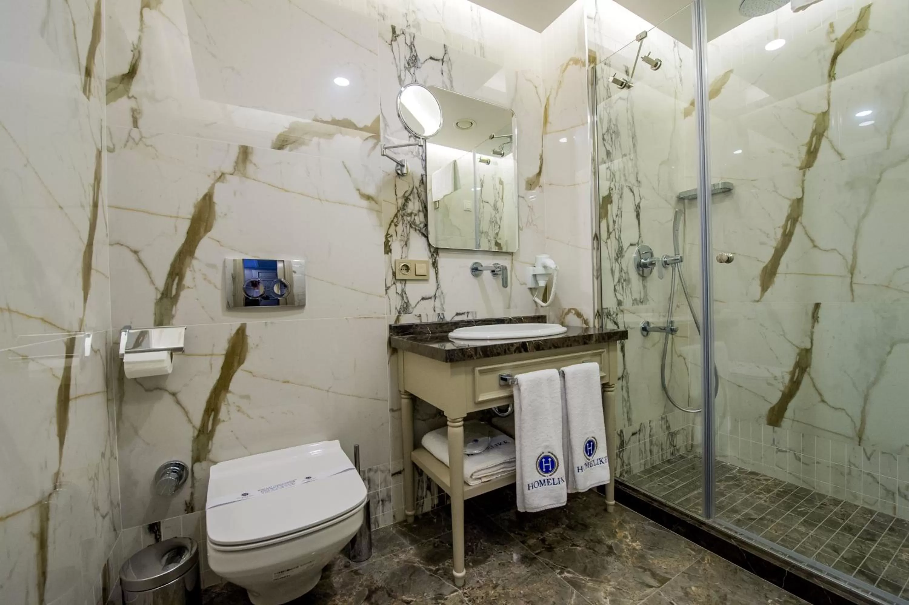 Shower in Homelike Hotel