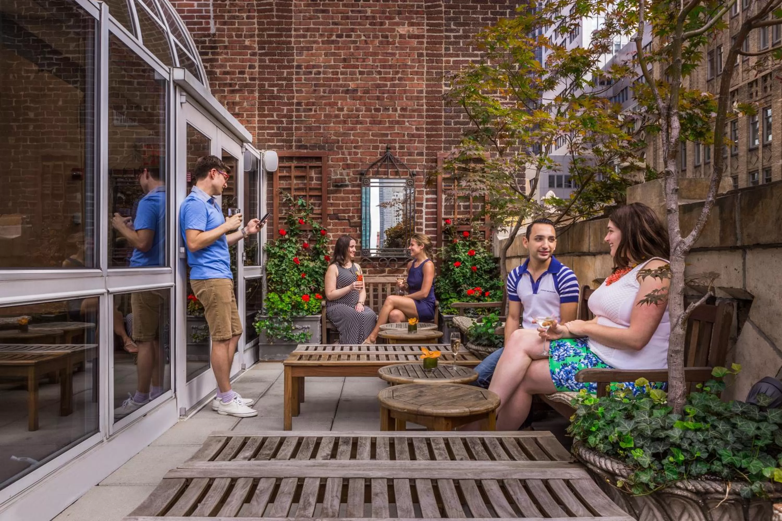 Garden in Library Hotel by Library Hotel Collection