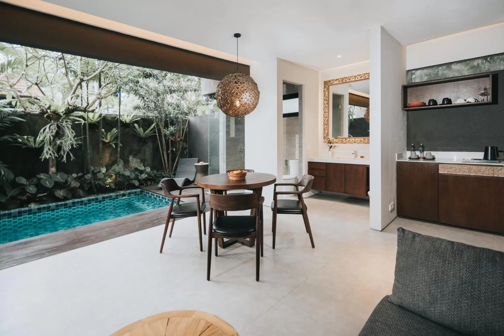 Living room in The Ning Resort Ubud