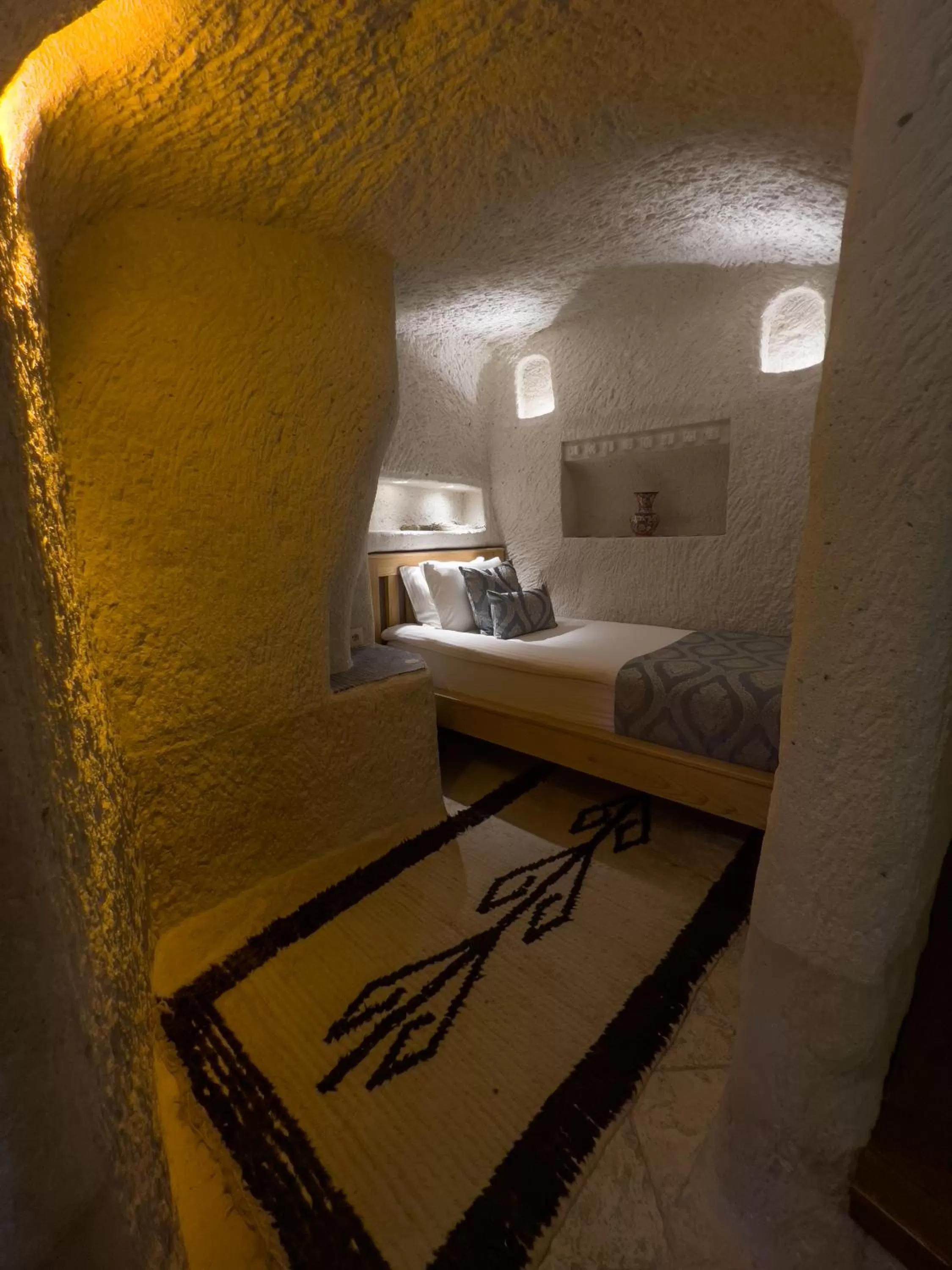 Bed in Local Cave House