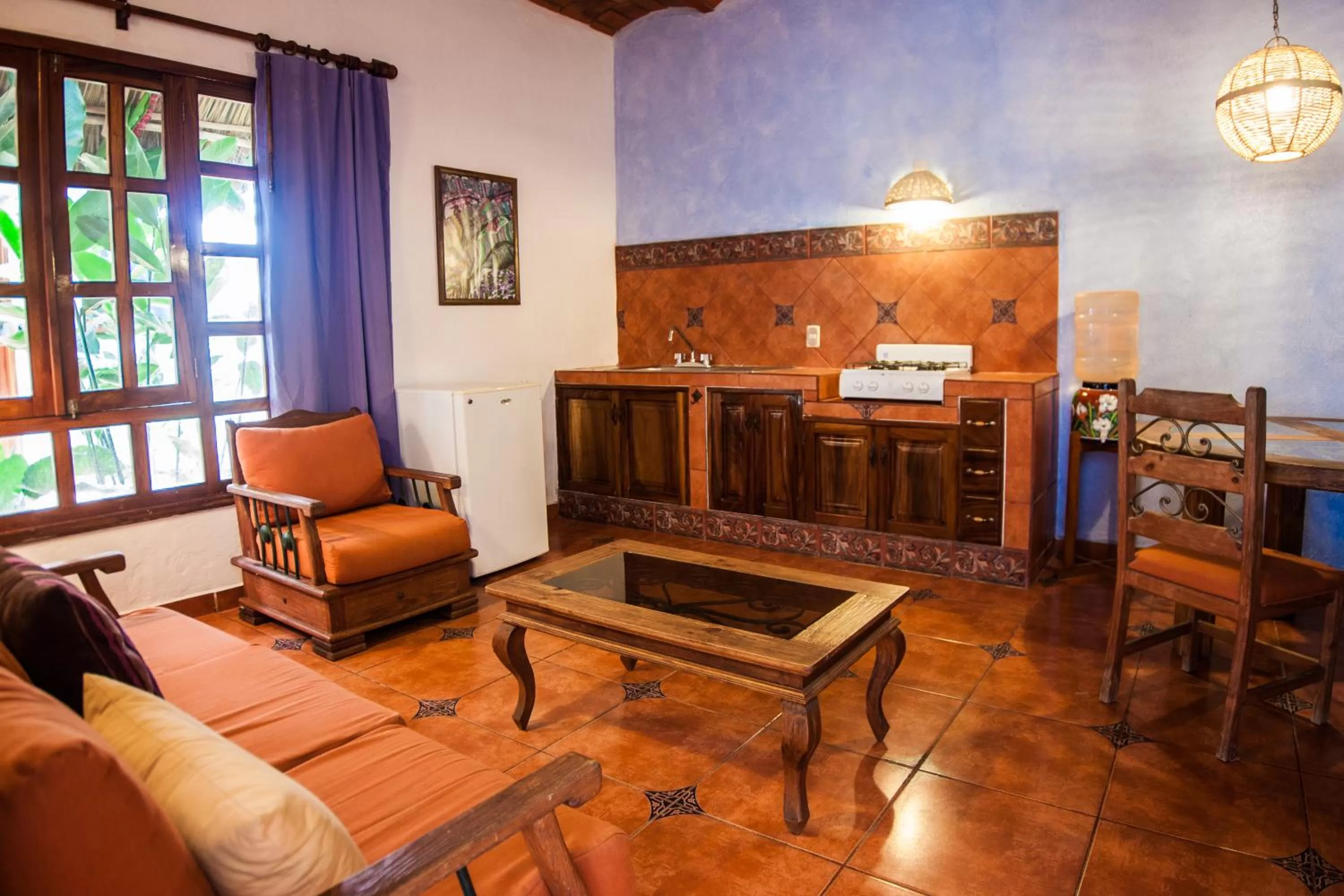 Living room in Hotelito Los Sueños