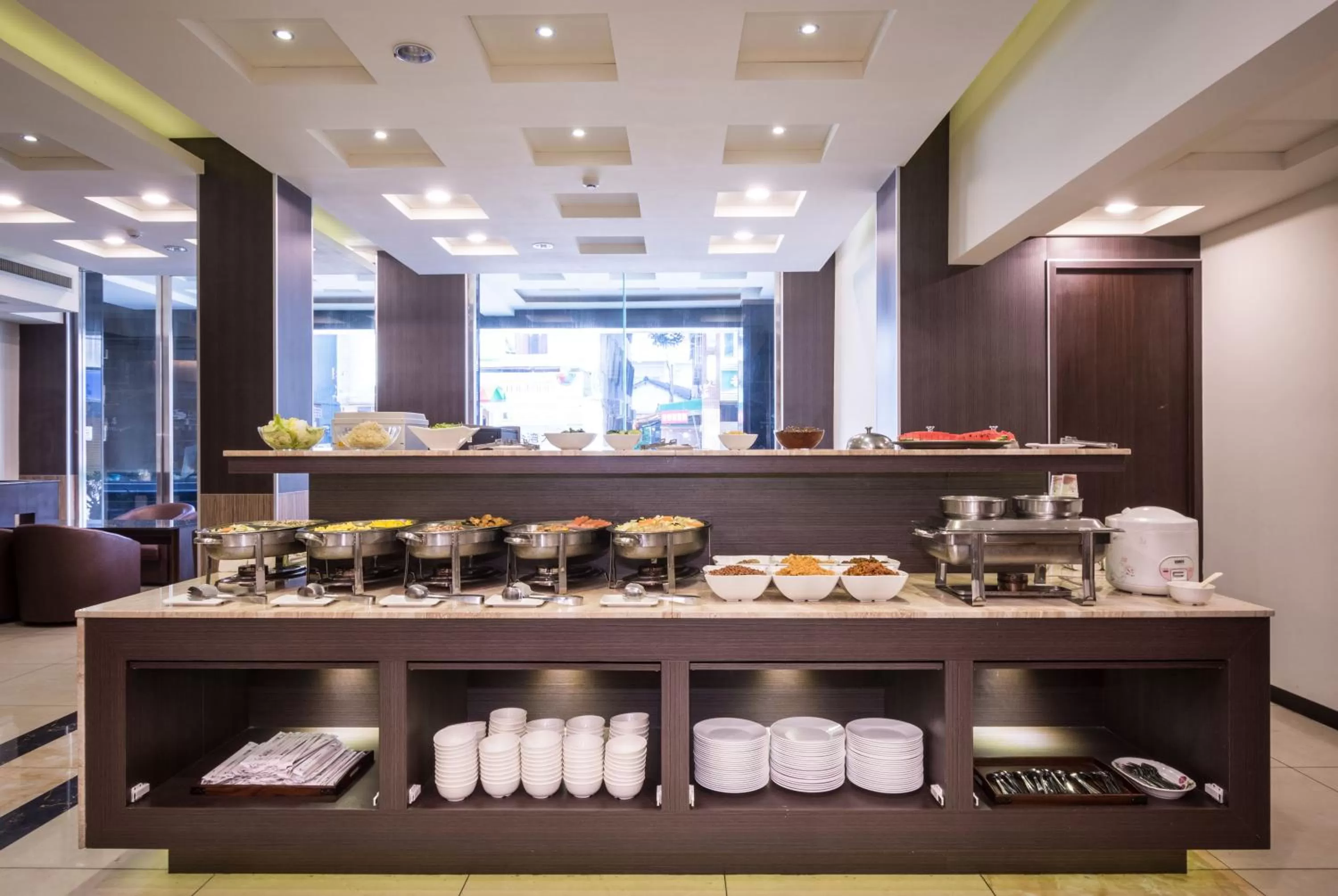 Buffet breakfast in Twinstar Hotel