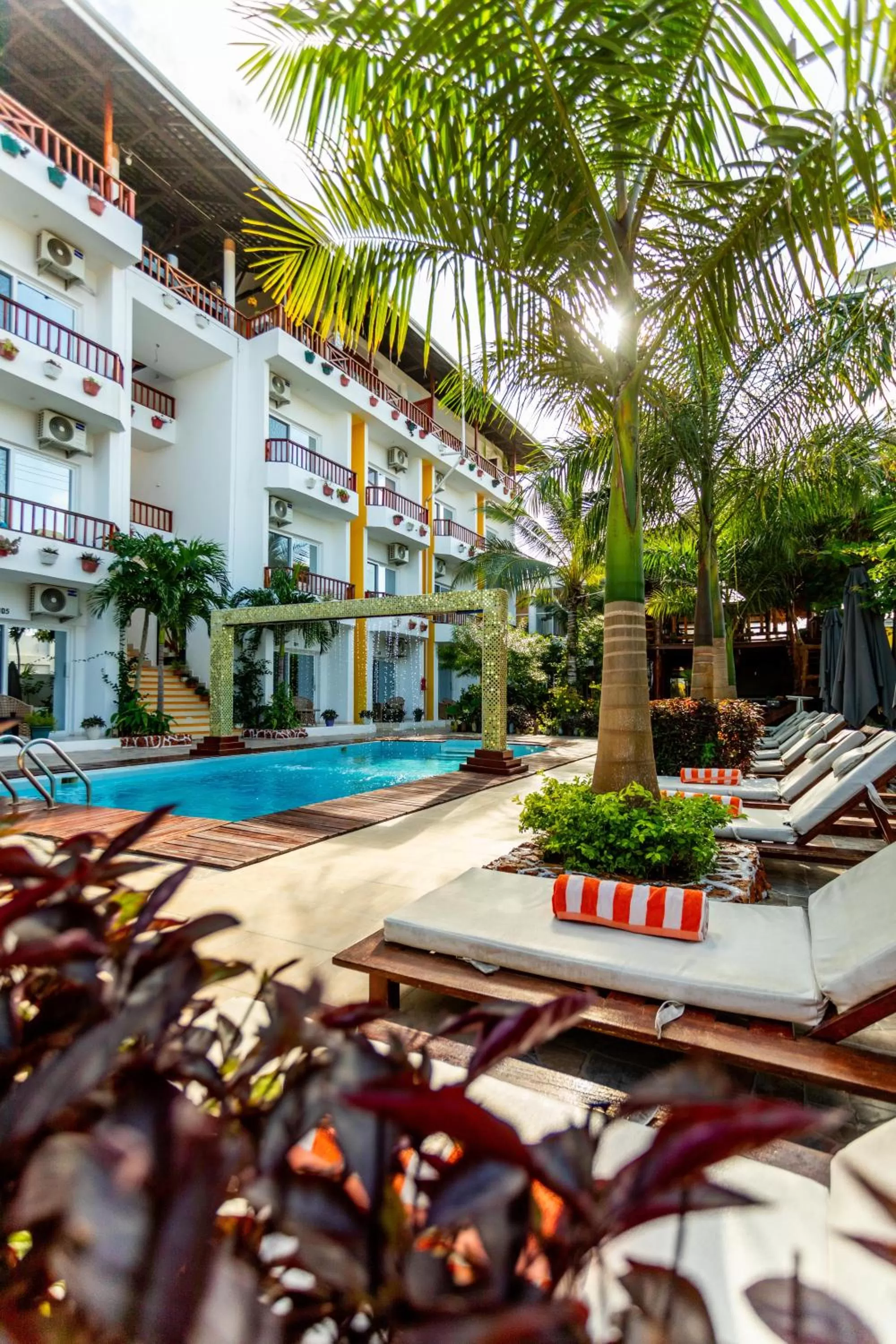 Balcony/Terrace, Swimming Pool in Canary Nungwi Hotel & Free SPA