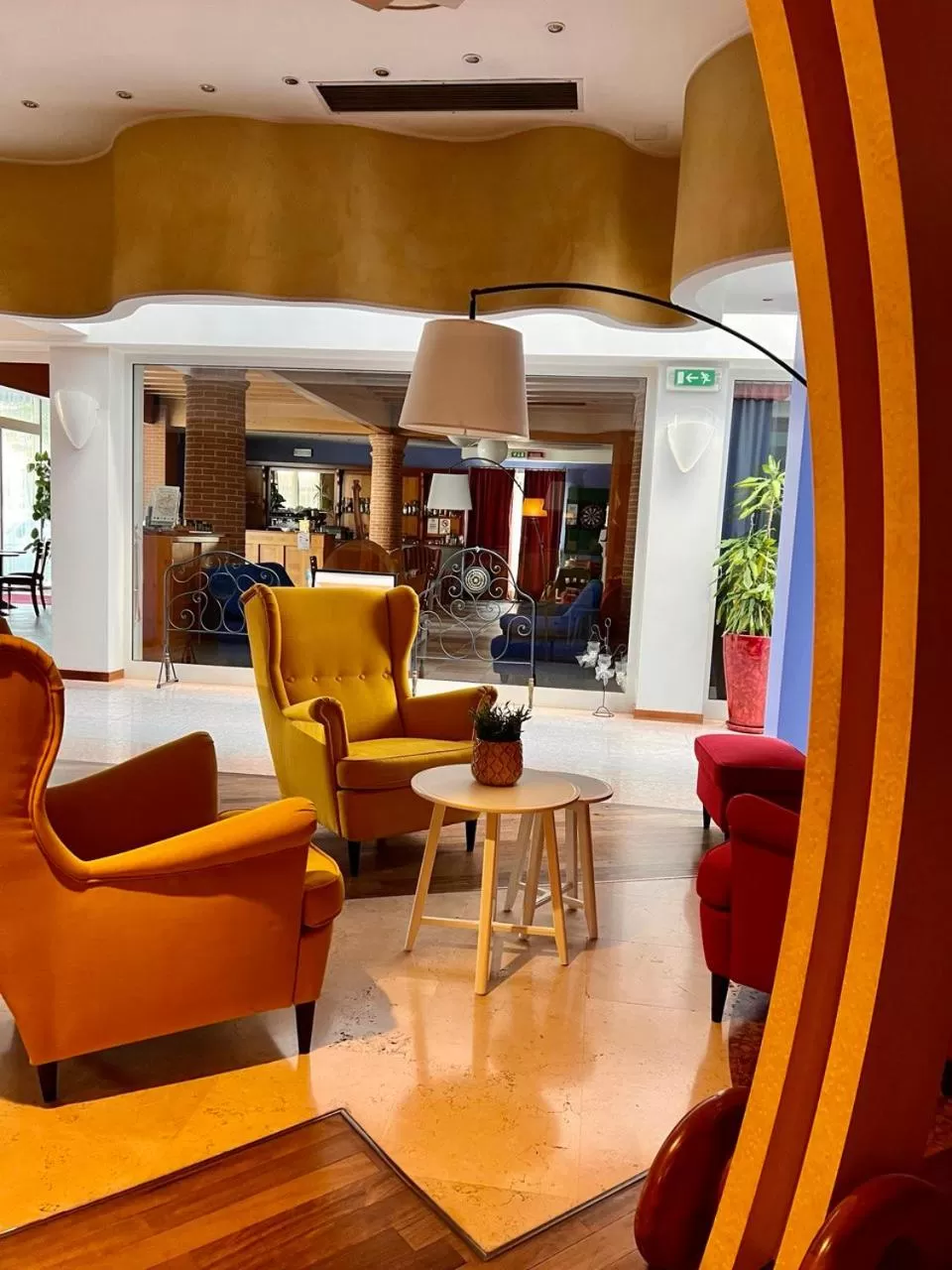 Lobby or reception in Hotel Due Torri Tempesta