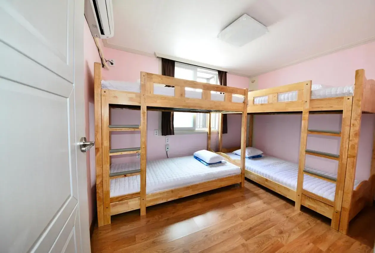 Bunk Bed in 4-Bed Female Dormitory Room in Gyeongju Namu Guesthouse Bunk Bed in 4-Bed Female Dormitory Room in Gyeongju Namu Guesthouse