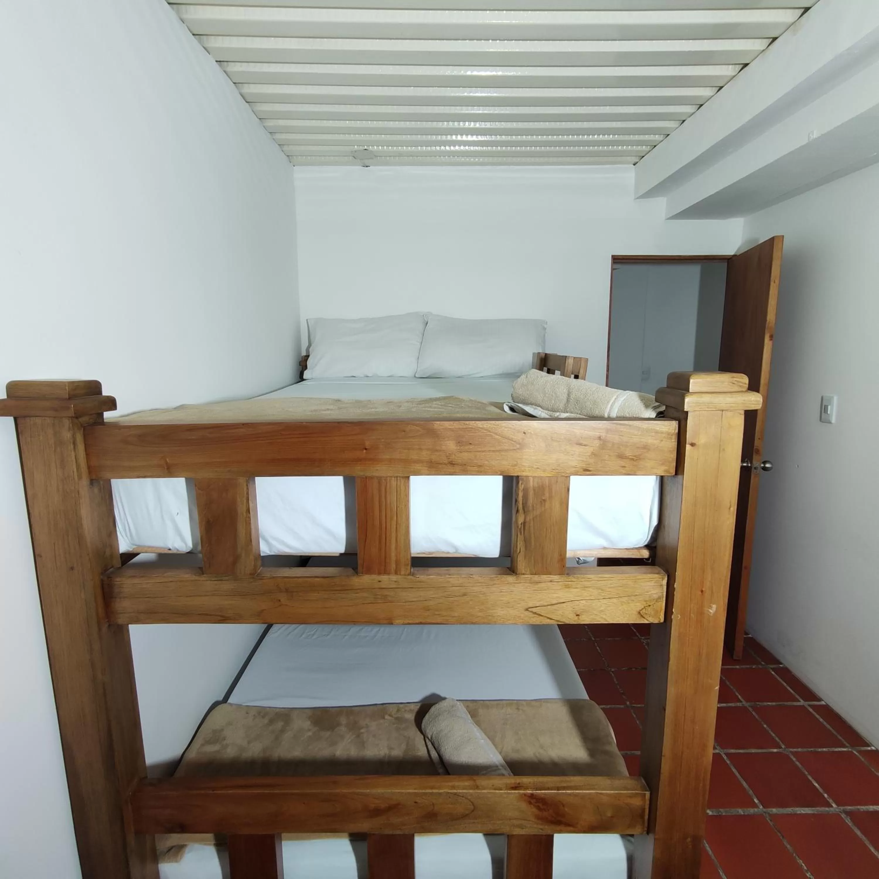 Bed in Hosteria De Mi Pueblo