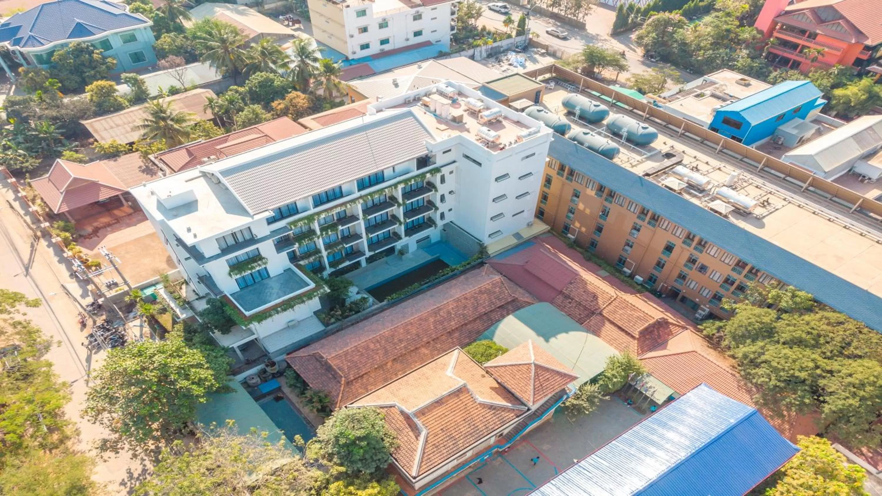 Bird's eye view in Angkor Aurora