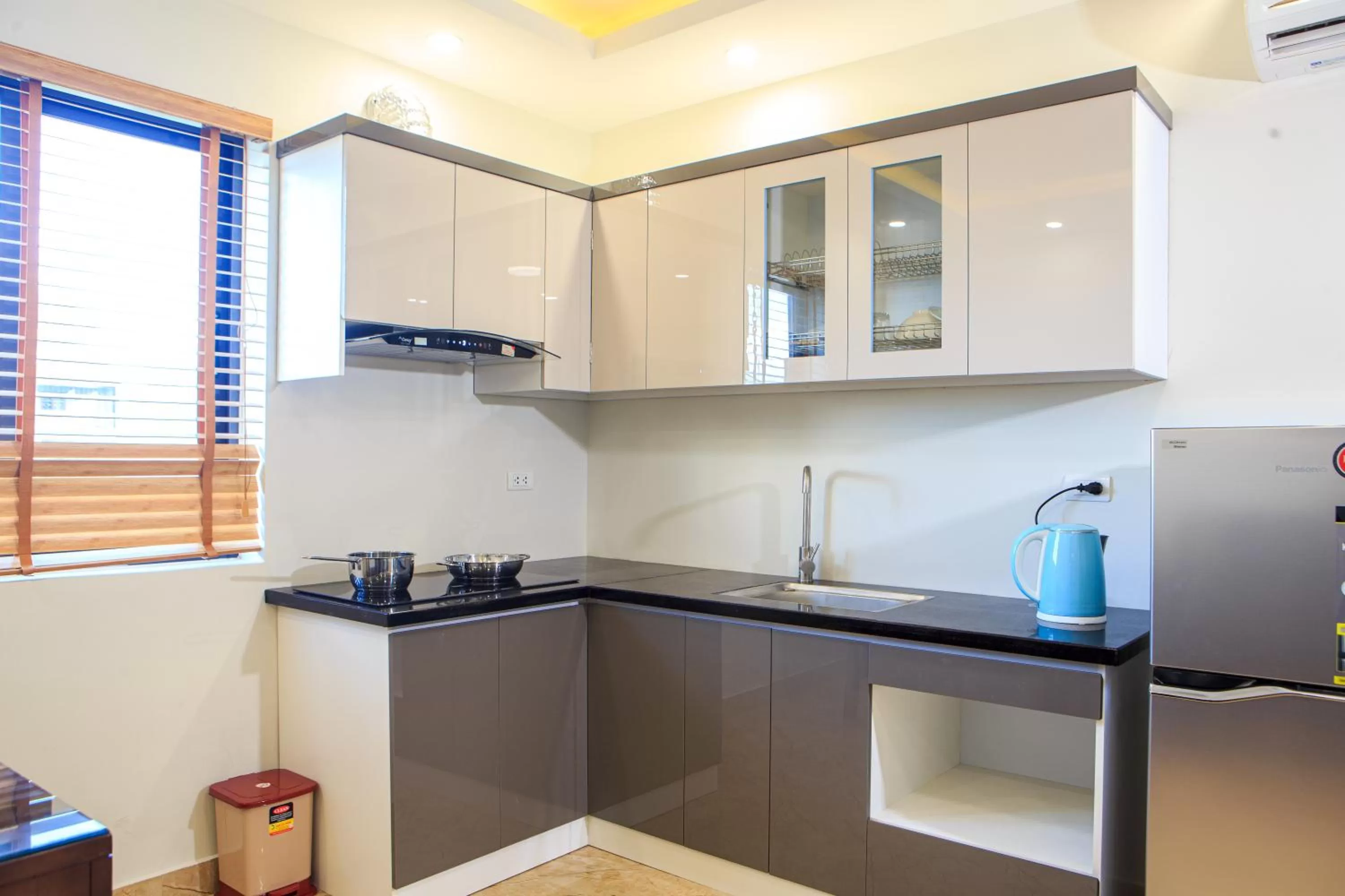 Living room, Kitchen/Kitchenette in Paloma Hotel & Apartment