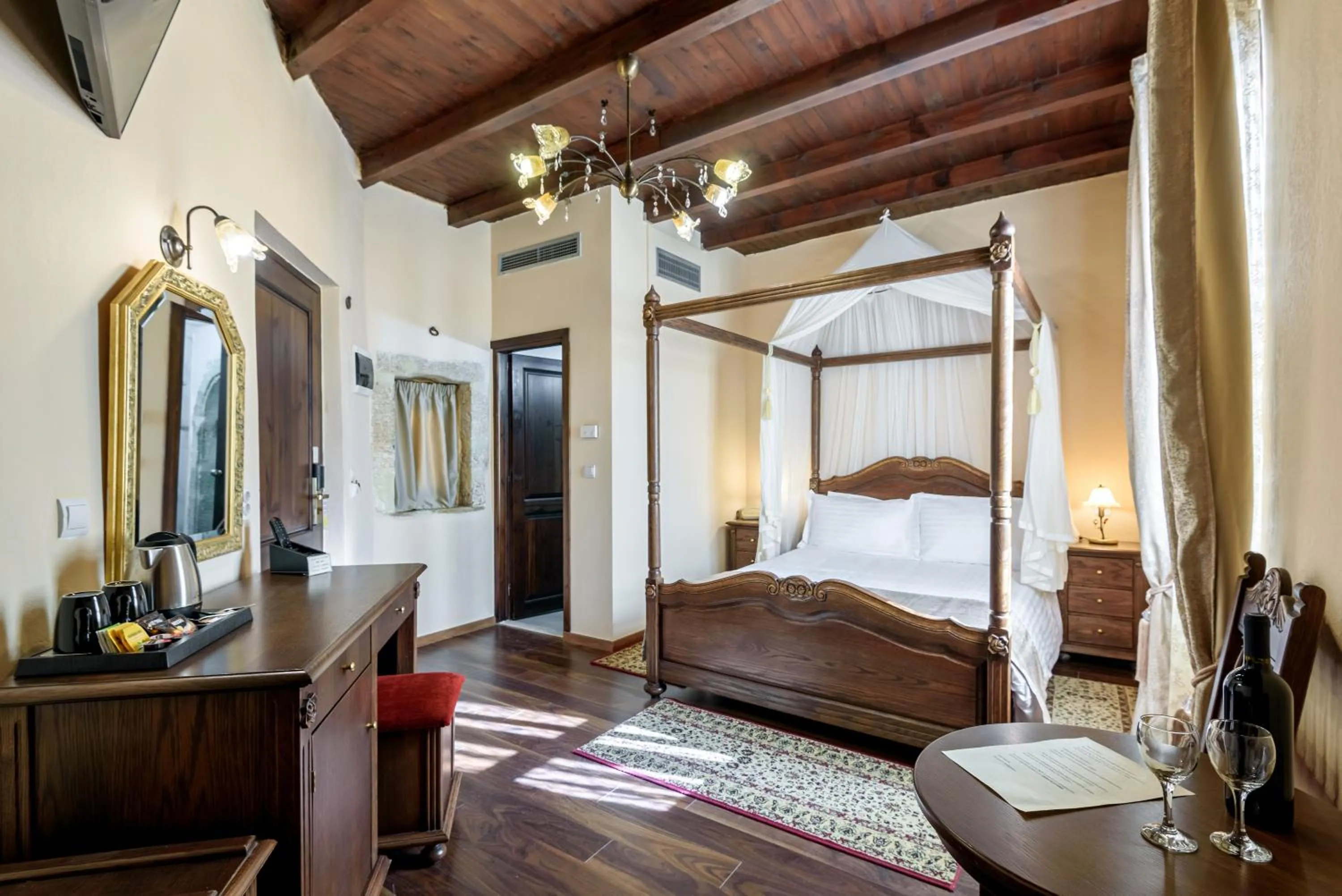 Photo of the whole room, Bed in Porto Del Colombo Traditional Boutique Hotel