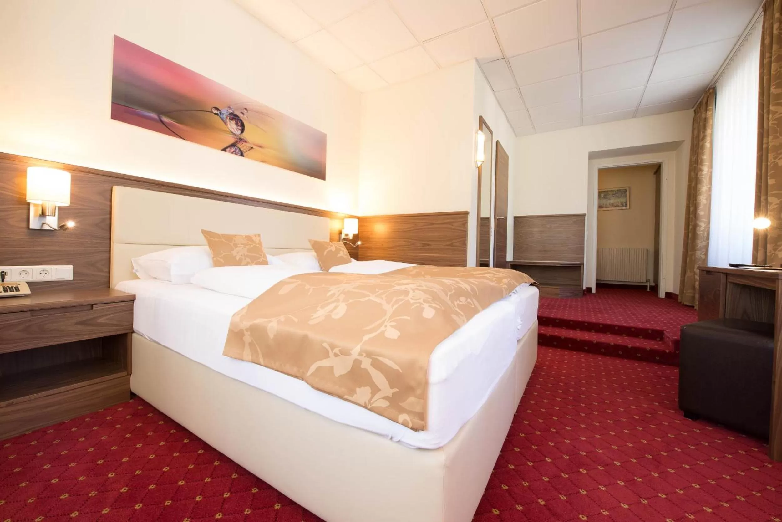 Bed in Hotel Beethoven