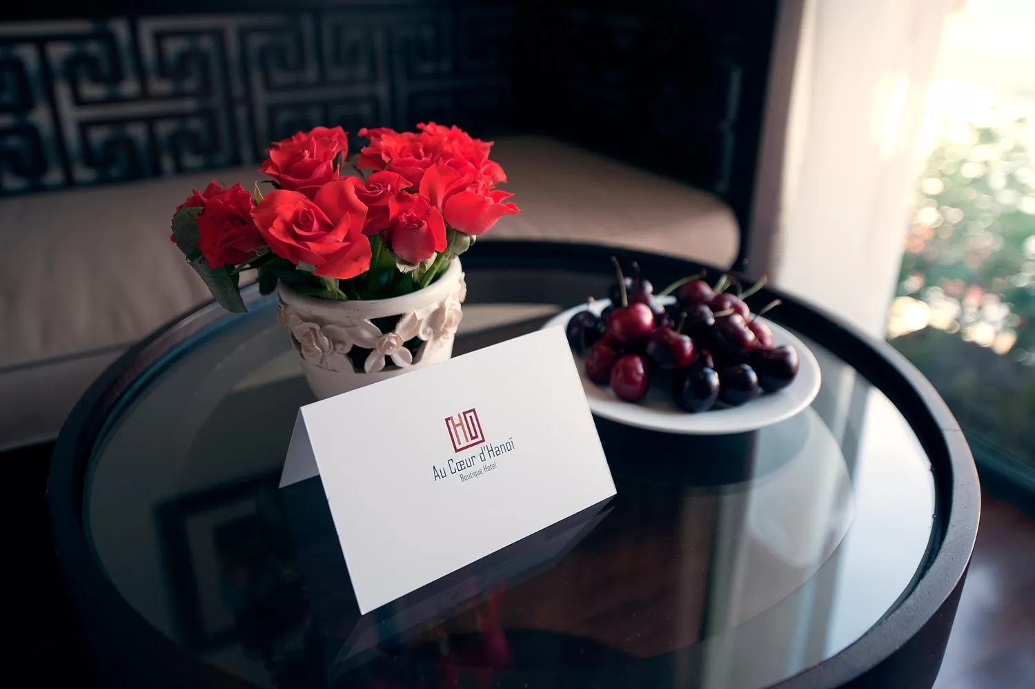 Decorative detail in Au Coeur d'Hanoi Boutique Hotel