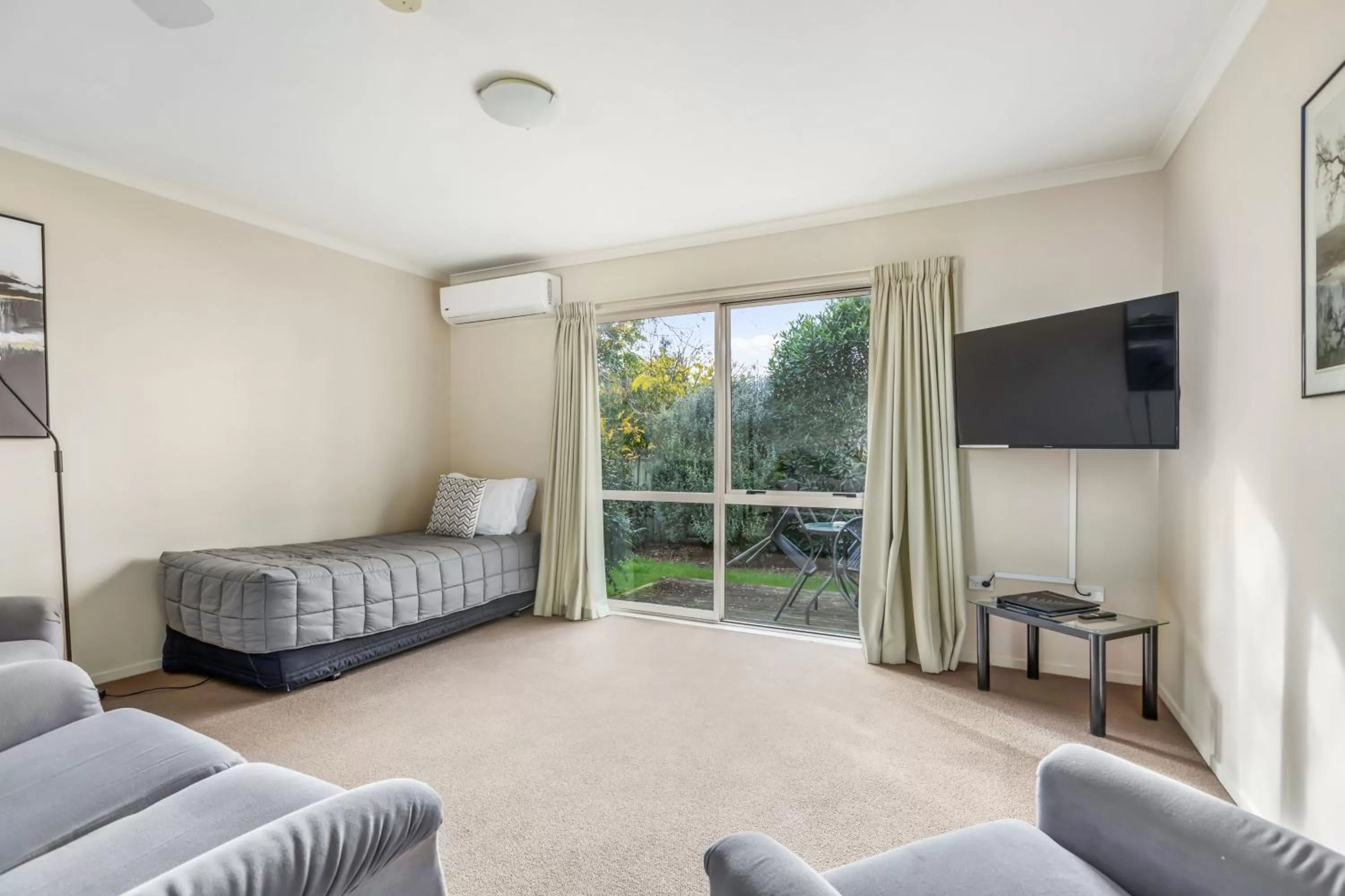 Bed in BK's Chardonnay Motor Lodge