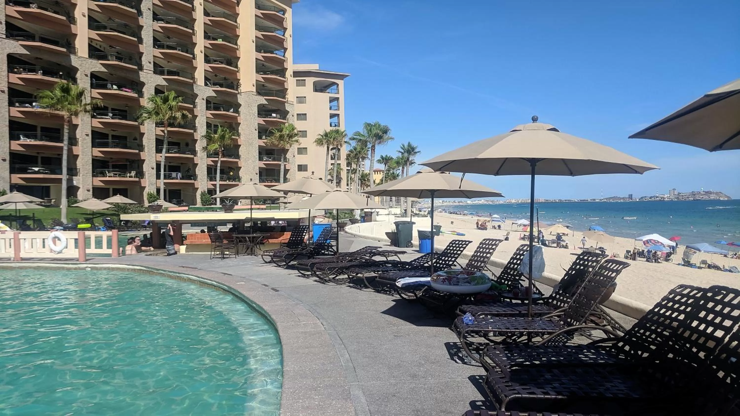 Pool view in Sonoran Sea 310-W - Modern 1 bedroom