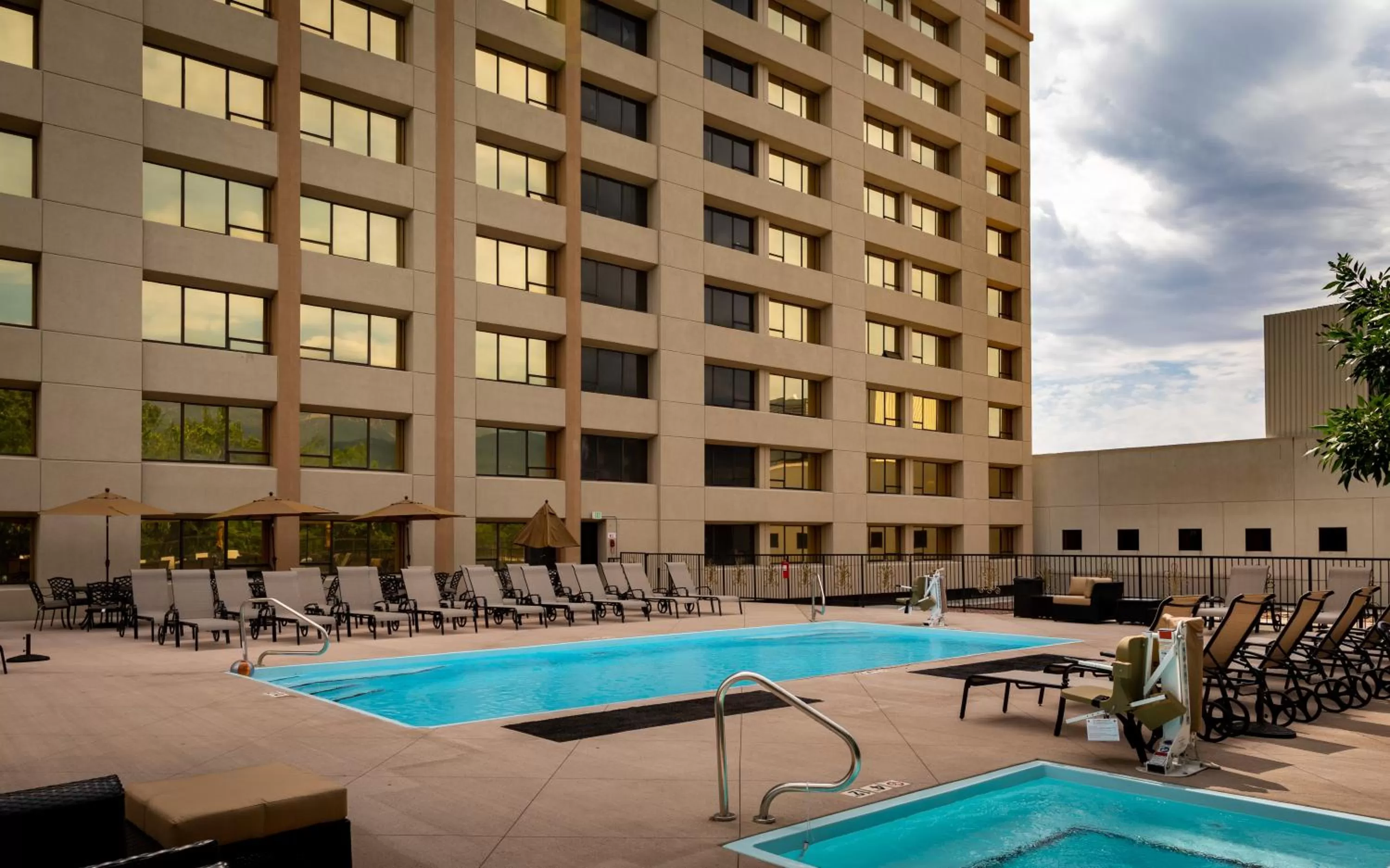 Patio in The Antlers, a Wyndham Hotel