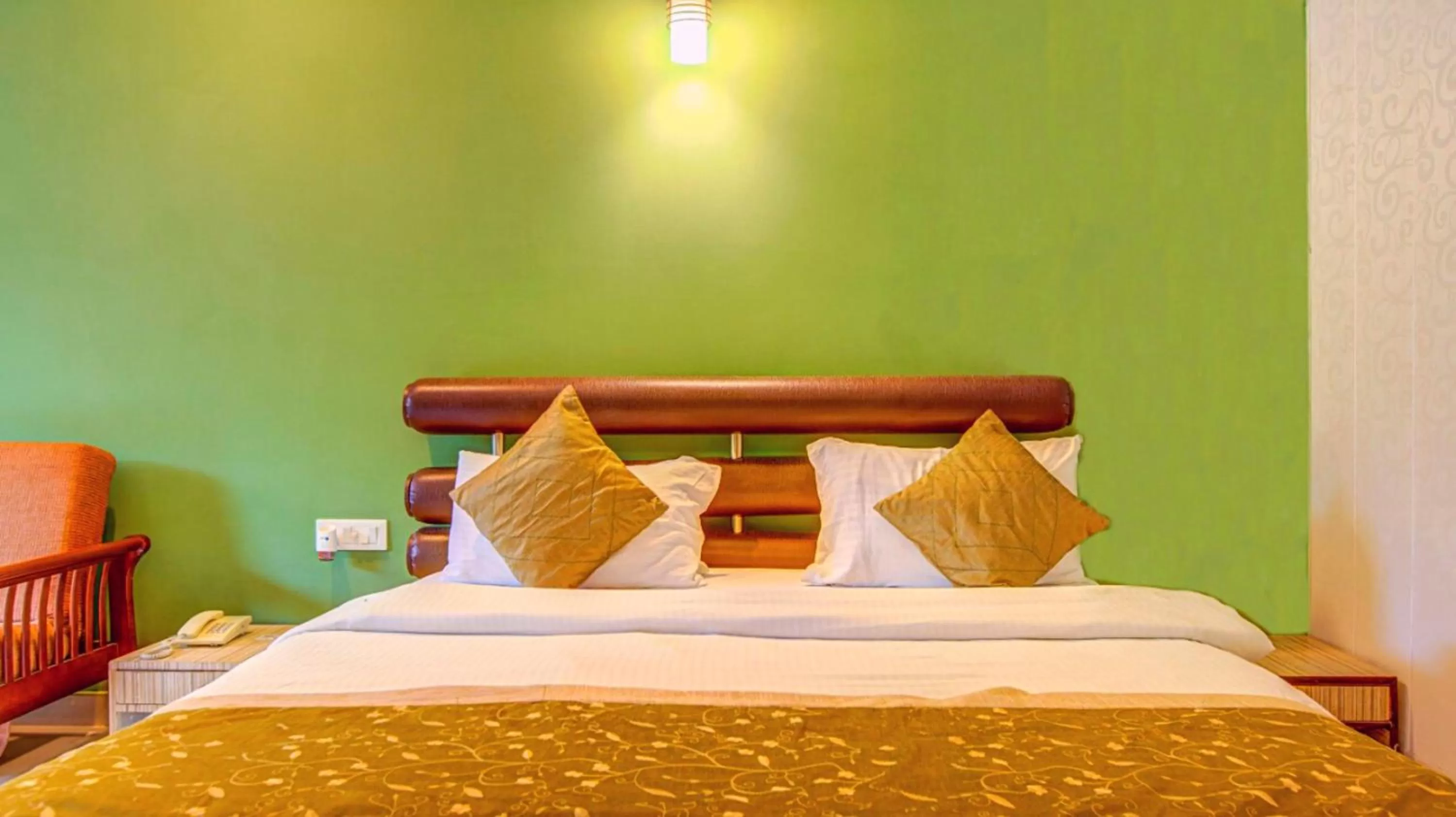 Bed in Pyramid Home Divine - A Wellness Resort