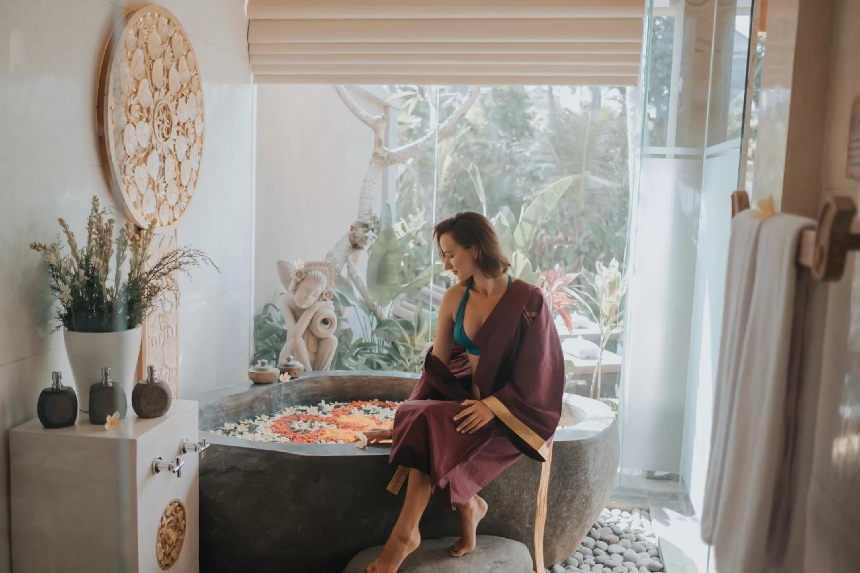 Bathroom in Kuwarasan A Pramana Experience