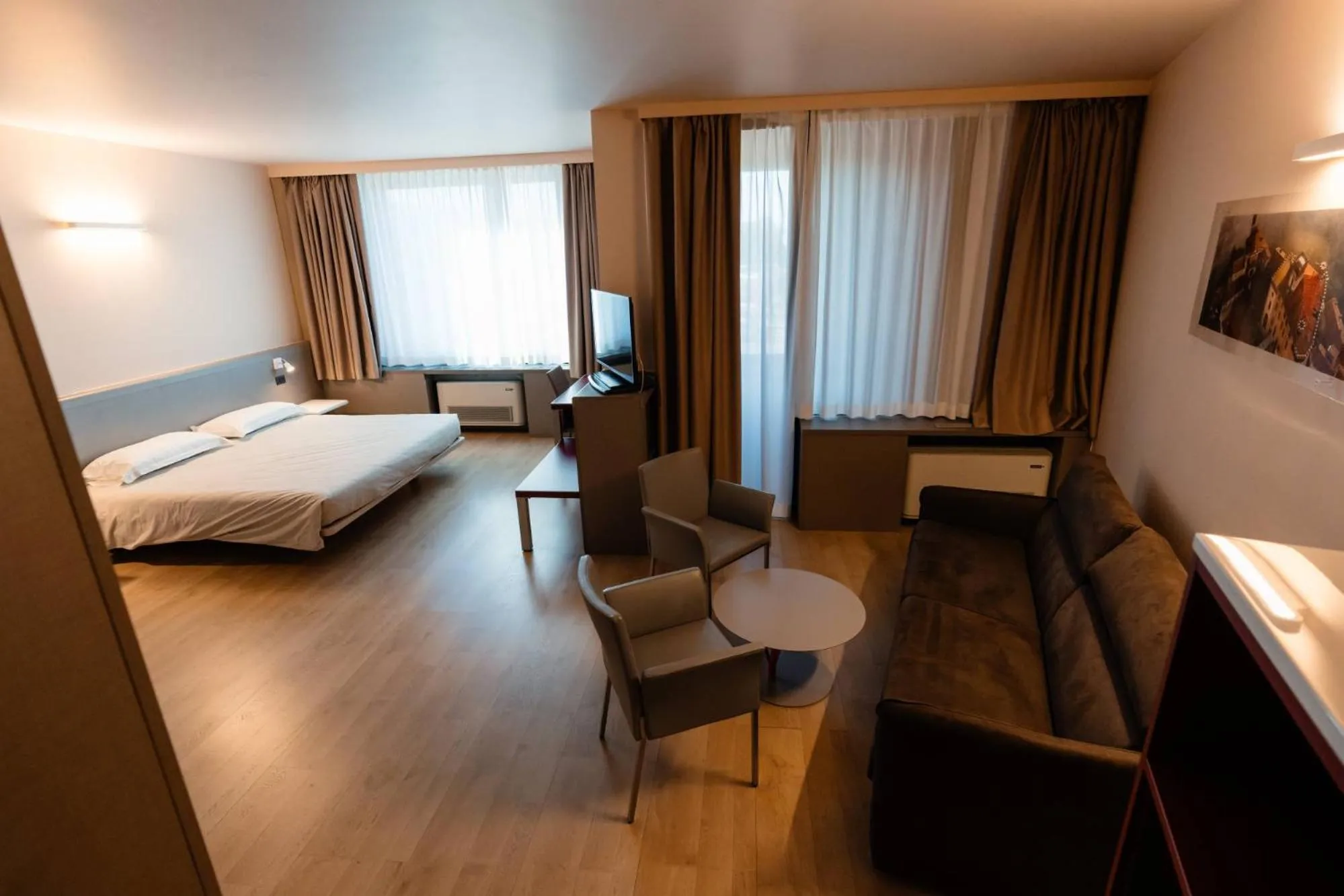 Living room, Bed in Hotel Ristorante I Castelli