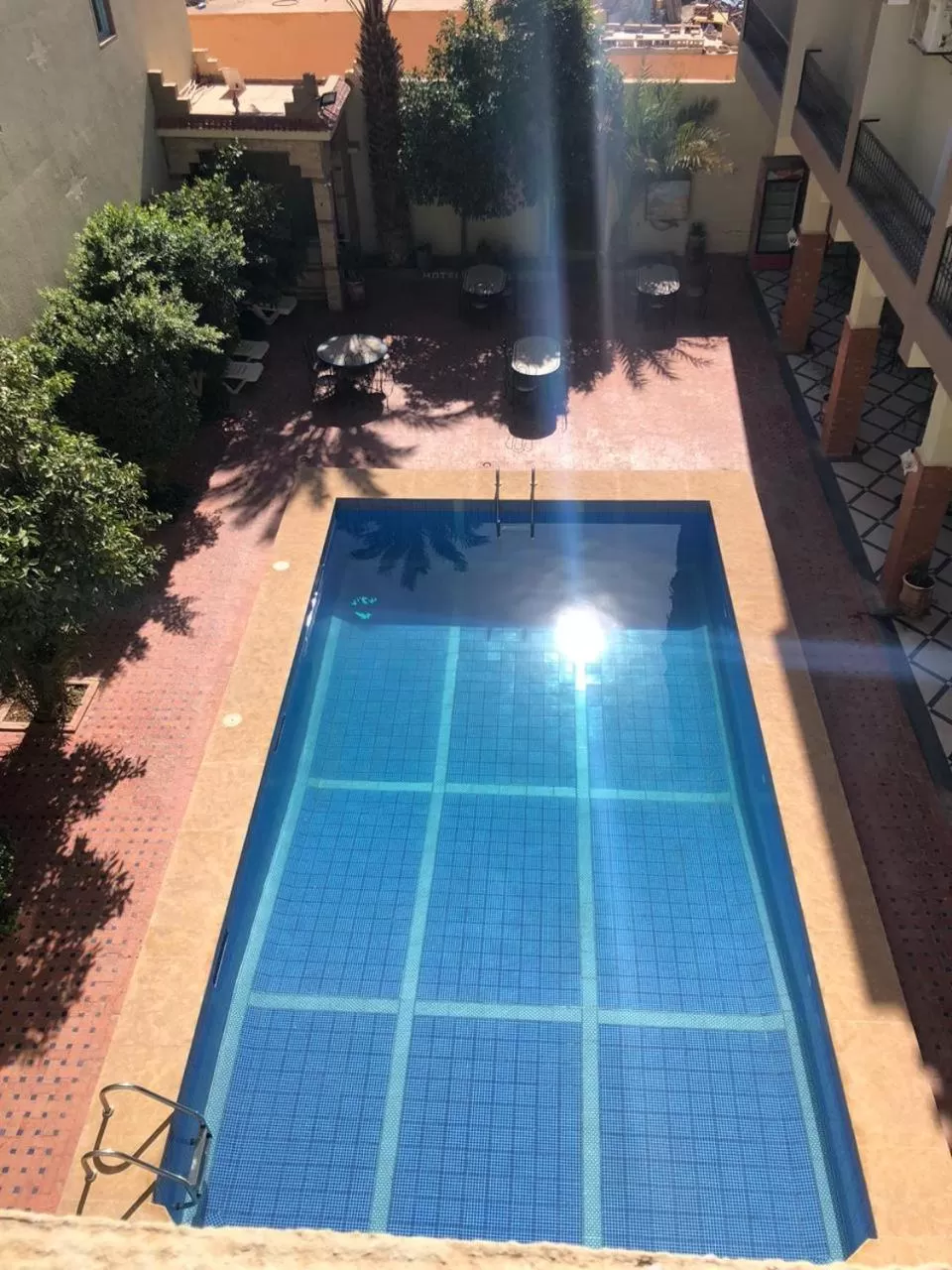 Pool View in Hôtel Restaurant Zaghro