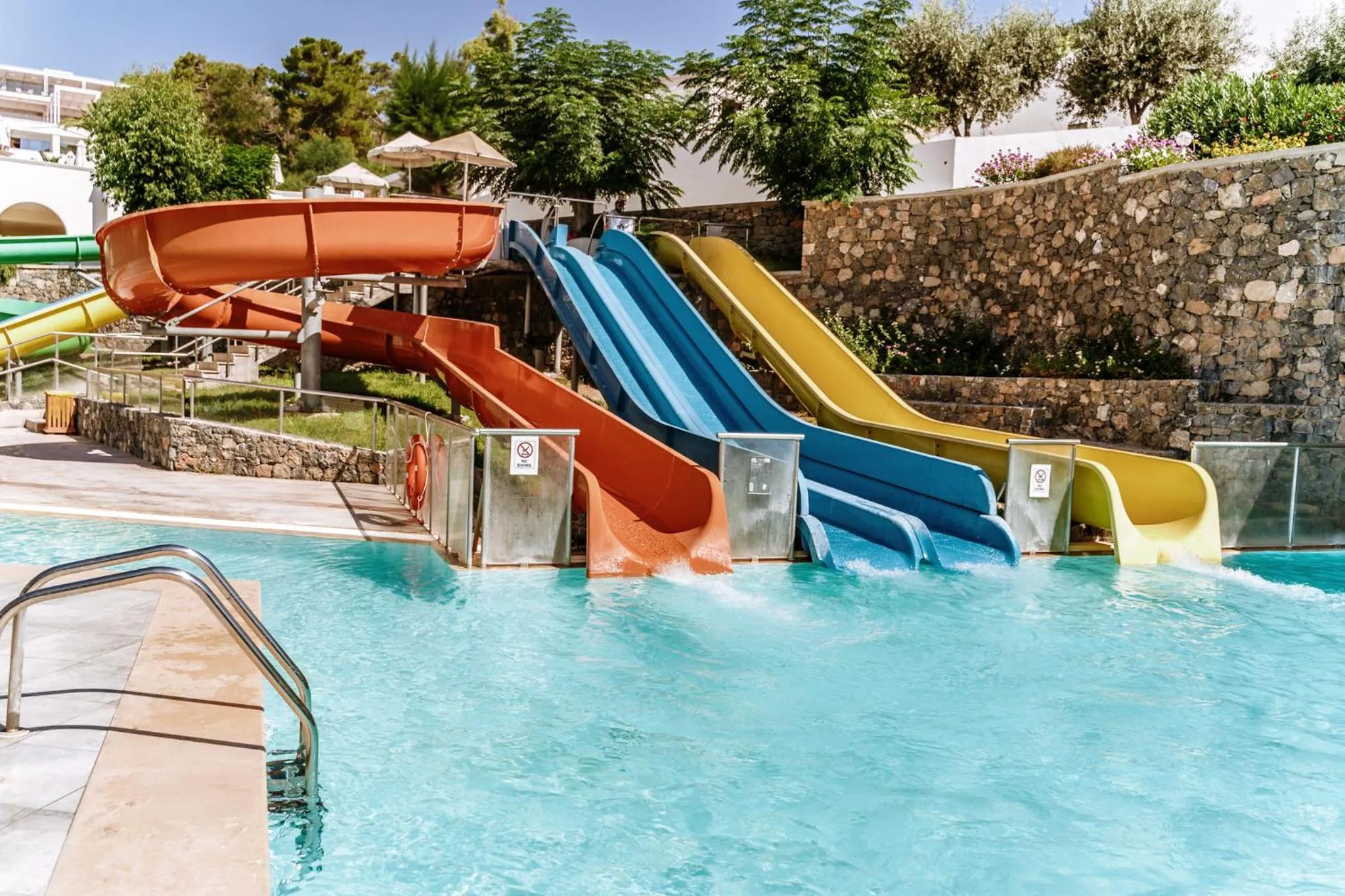Aqua park in Lindos Royal Resort