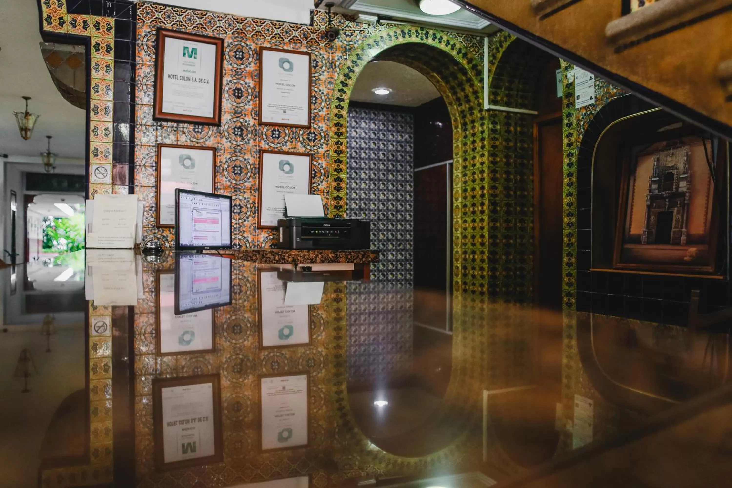 Lobby or reception in Hotel Colon Merida