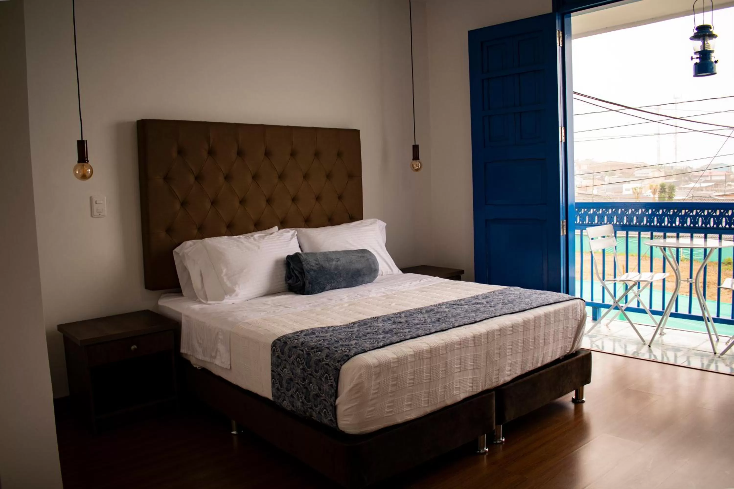 Bed in El Reloj Casa Hotel