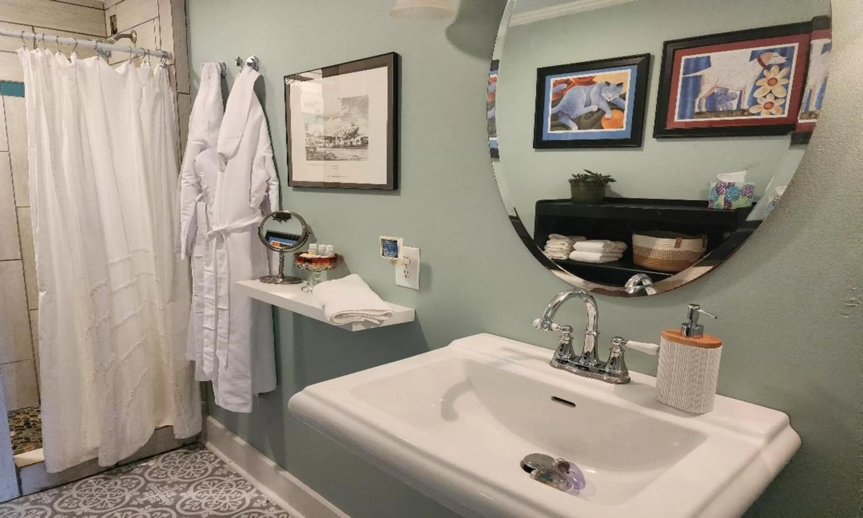 Shower in Rosemont B&B Cottages