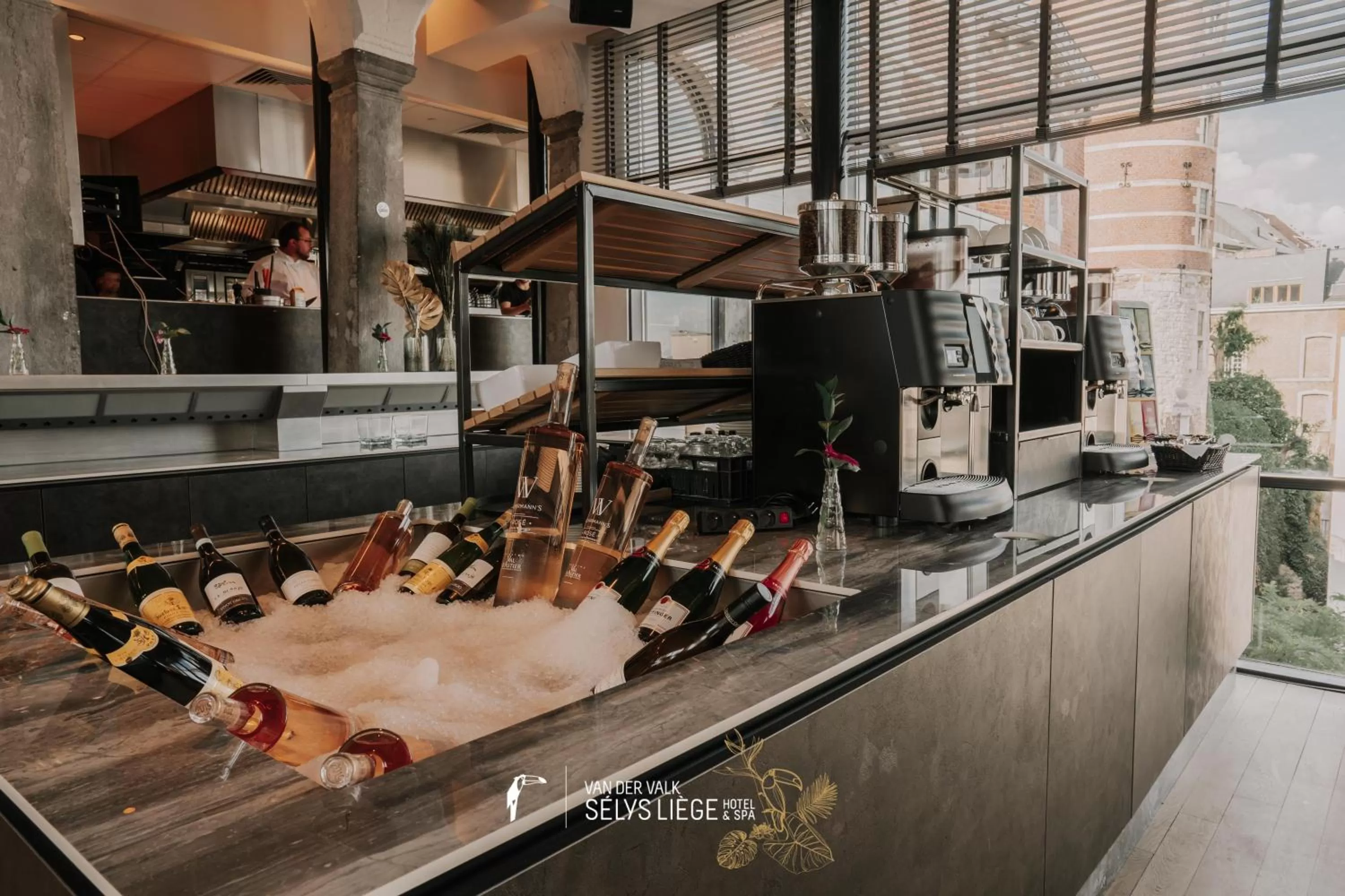 Continental breakfast in Van Der Valk Sélys Liège Hotel & Spa