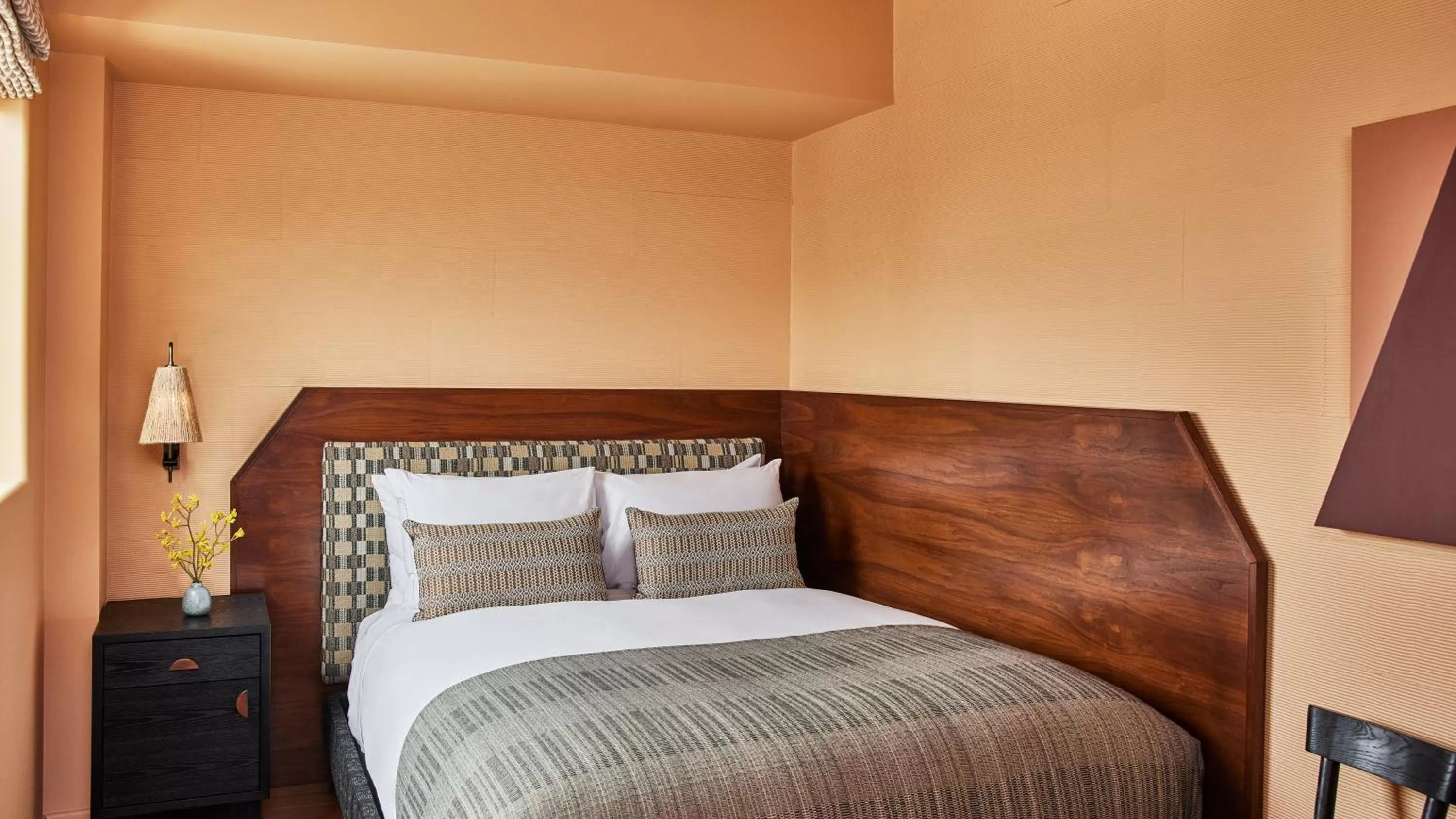 Bed in Downtown Los Angeles Proper Hotel, a Member of Design Hotels