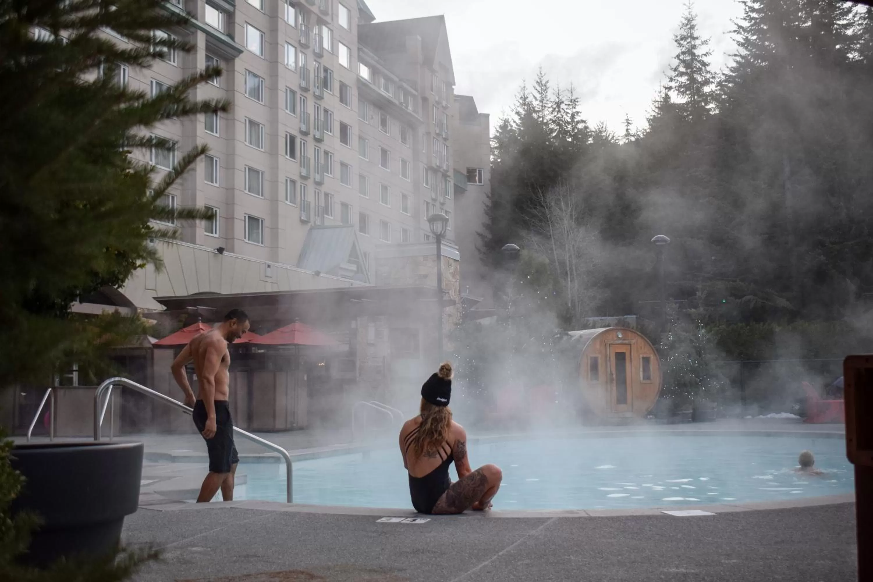 Swimming pool in Fairmont Chateau Whistler