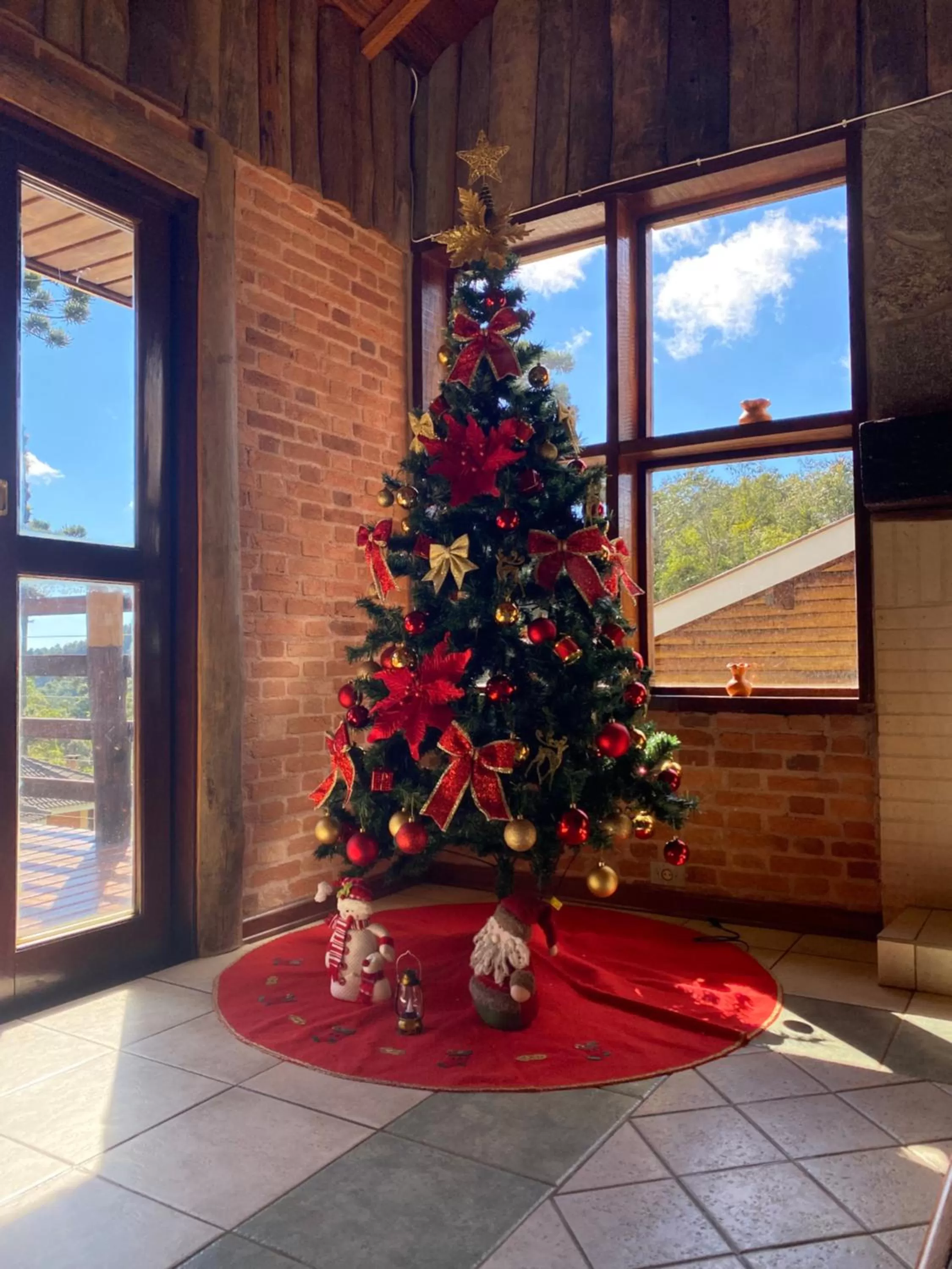 Living room in Chalés 3 Pinheiros