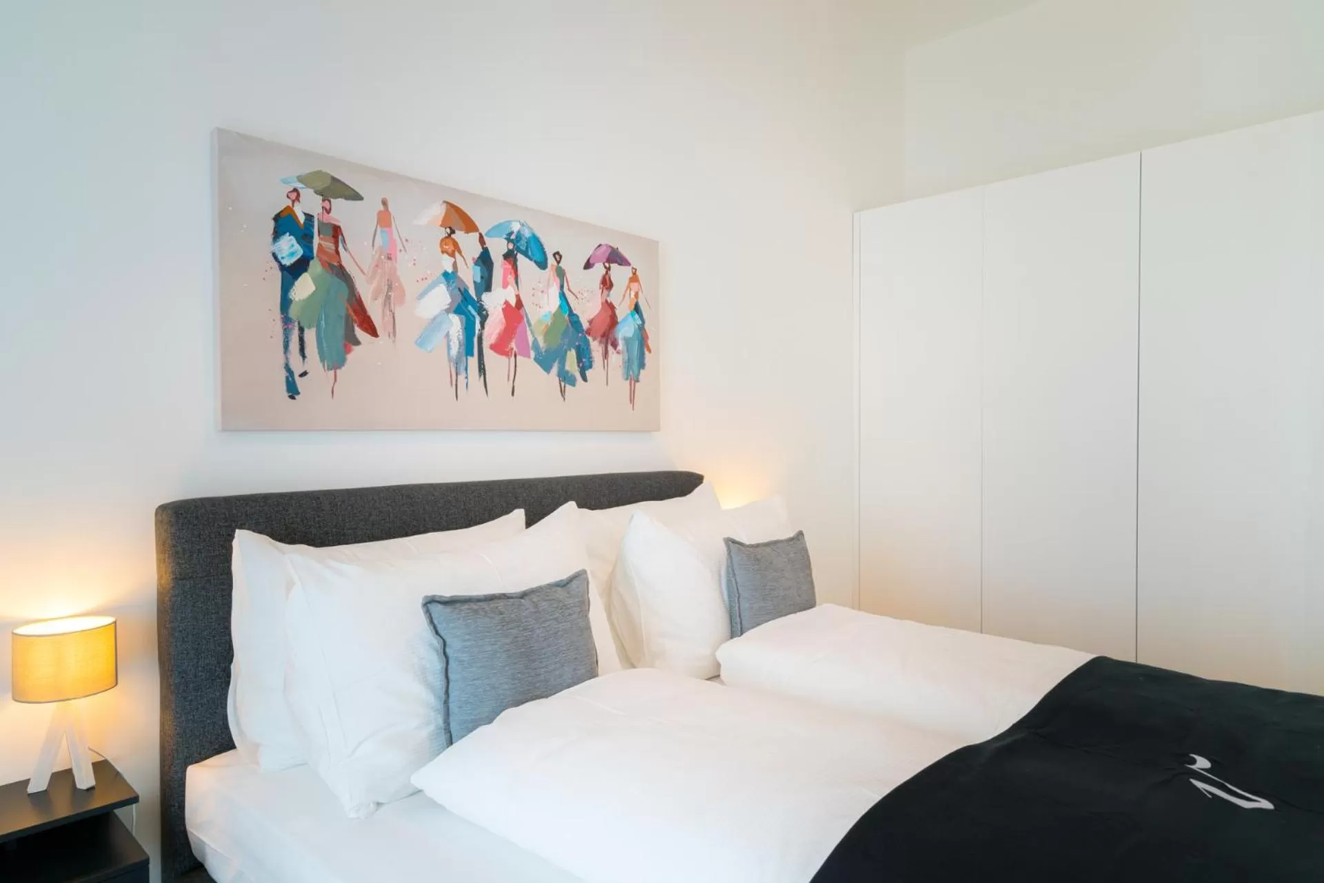 Bed in Vienna Residence, Marina Tower - Danube