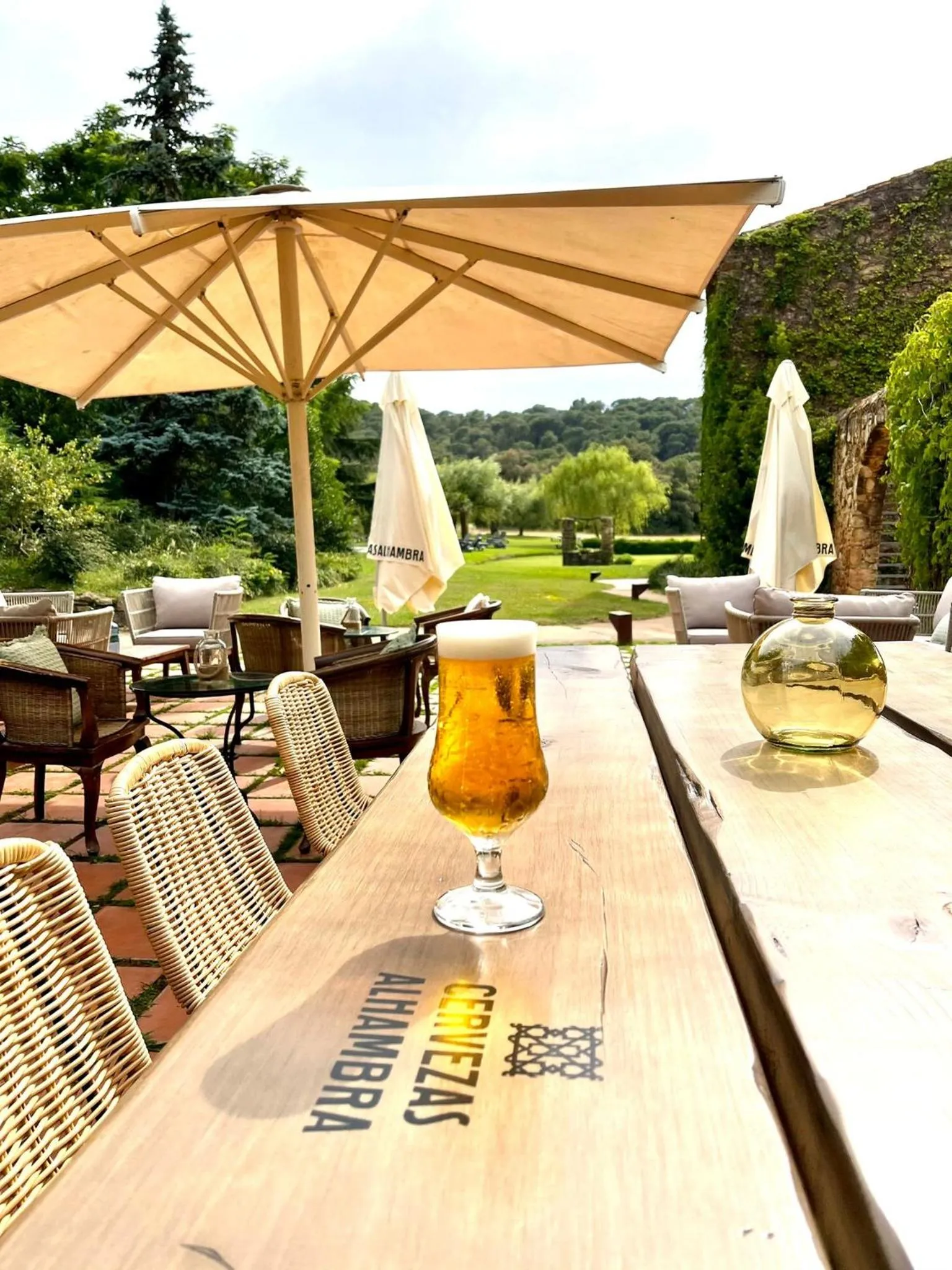 Patio in Mas Salvi Country Boutique Hotel