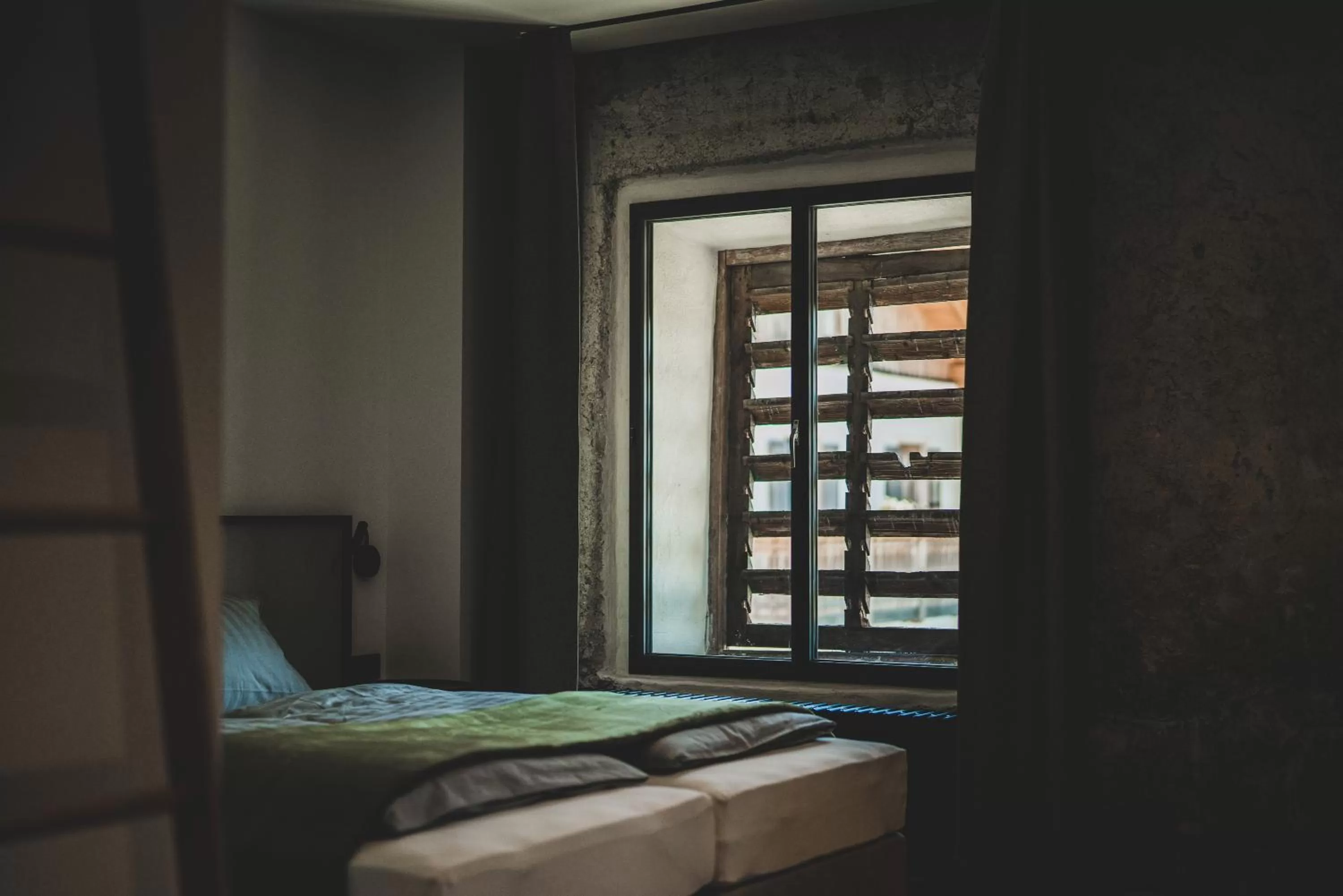 Decorative detail, Bed in LANDHOTEL ALTE ZOLLSTATION- Historical Building
