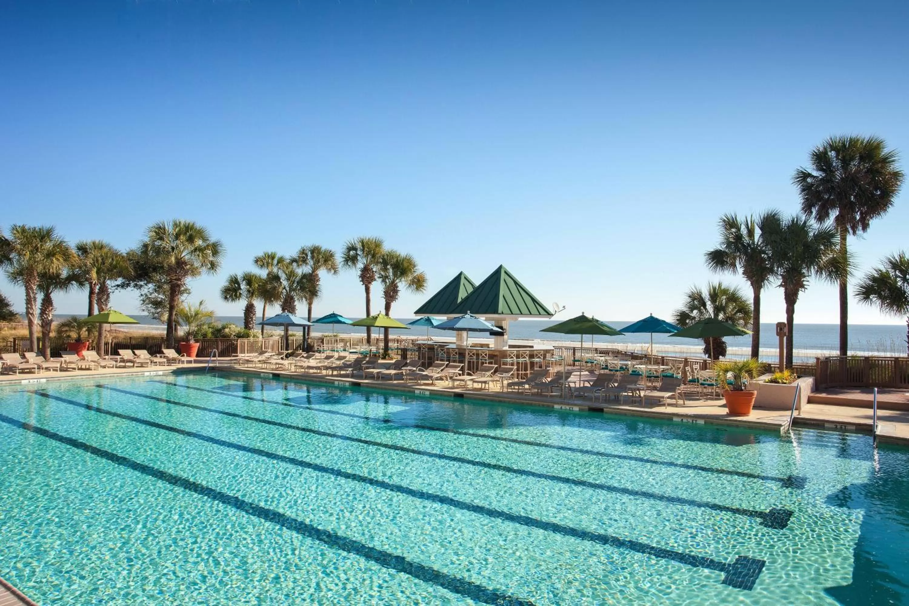 Swimming pool in Hilton Beachfront Resort & Spa Hilton Head Island