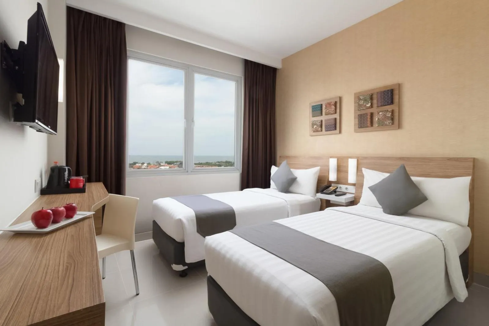 Bedroom, Bed in Hotel NEO Cirebon by ASTON
