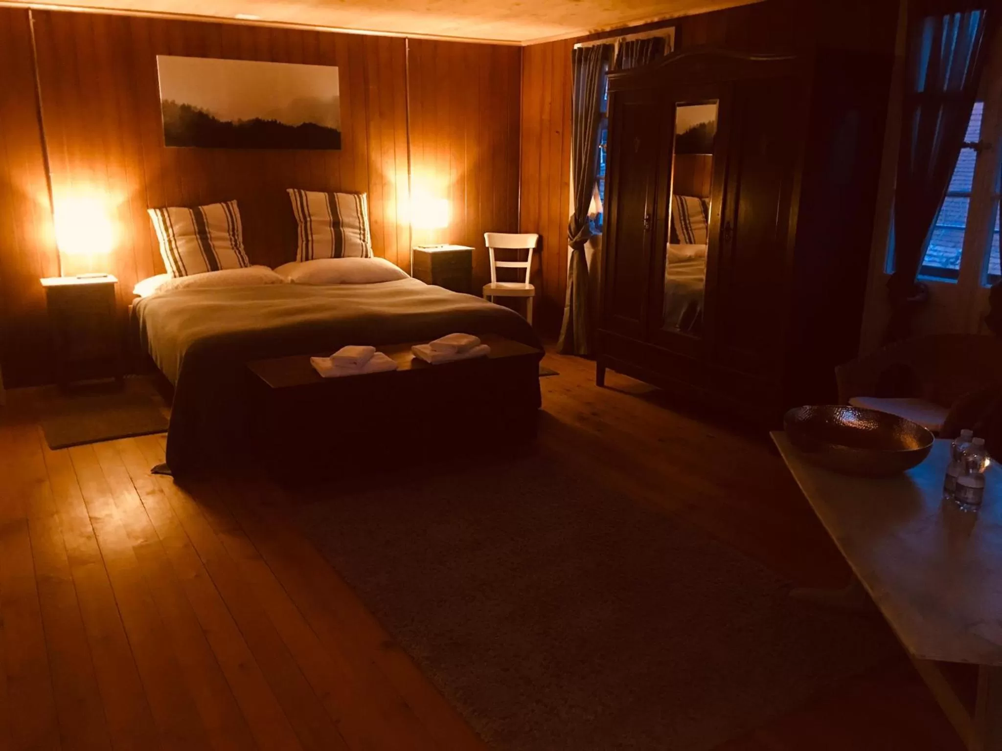 Photo of the whole room, Bed in B&B Bären