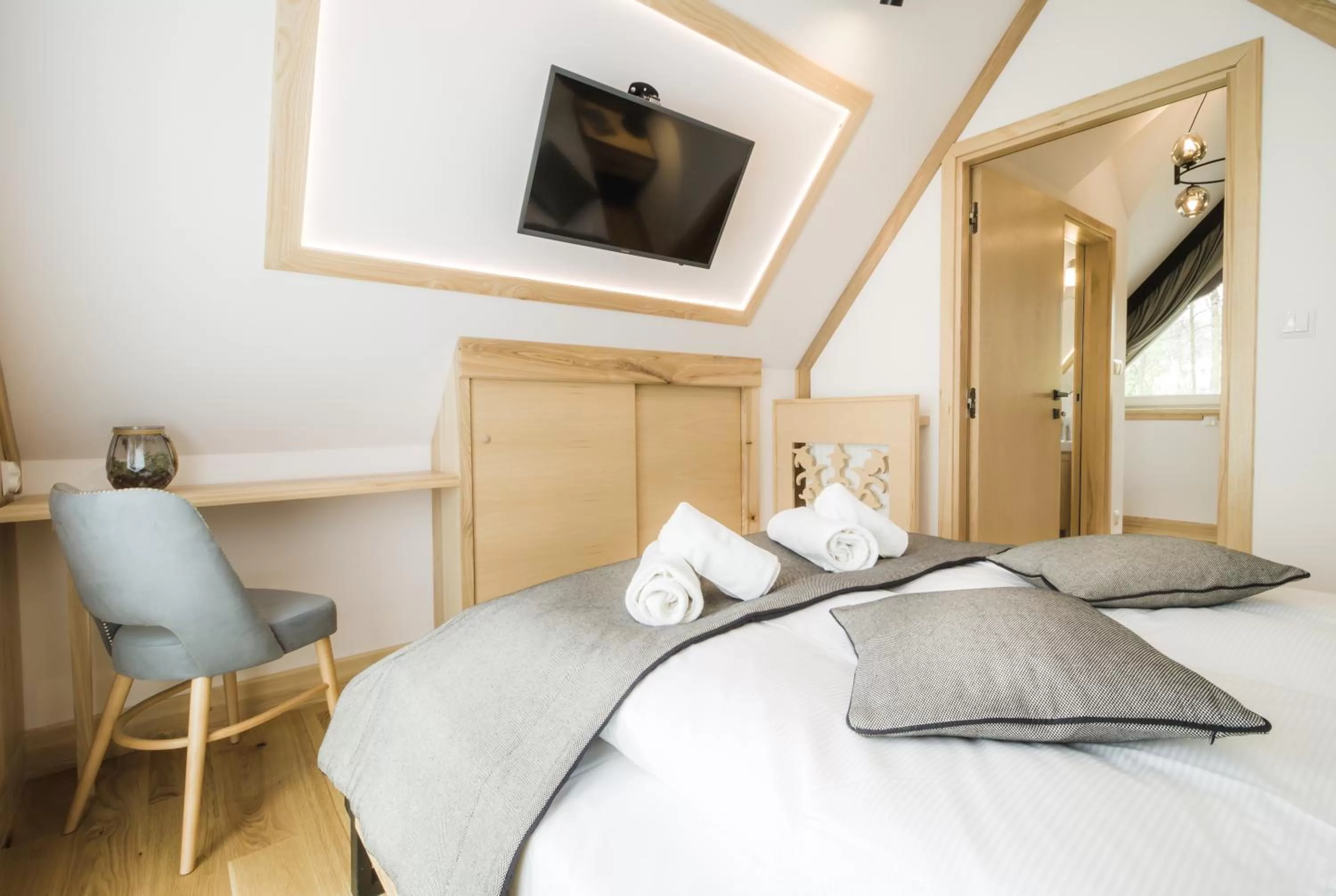 Bed in Jagiellońska Residence