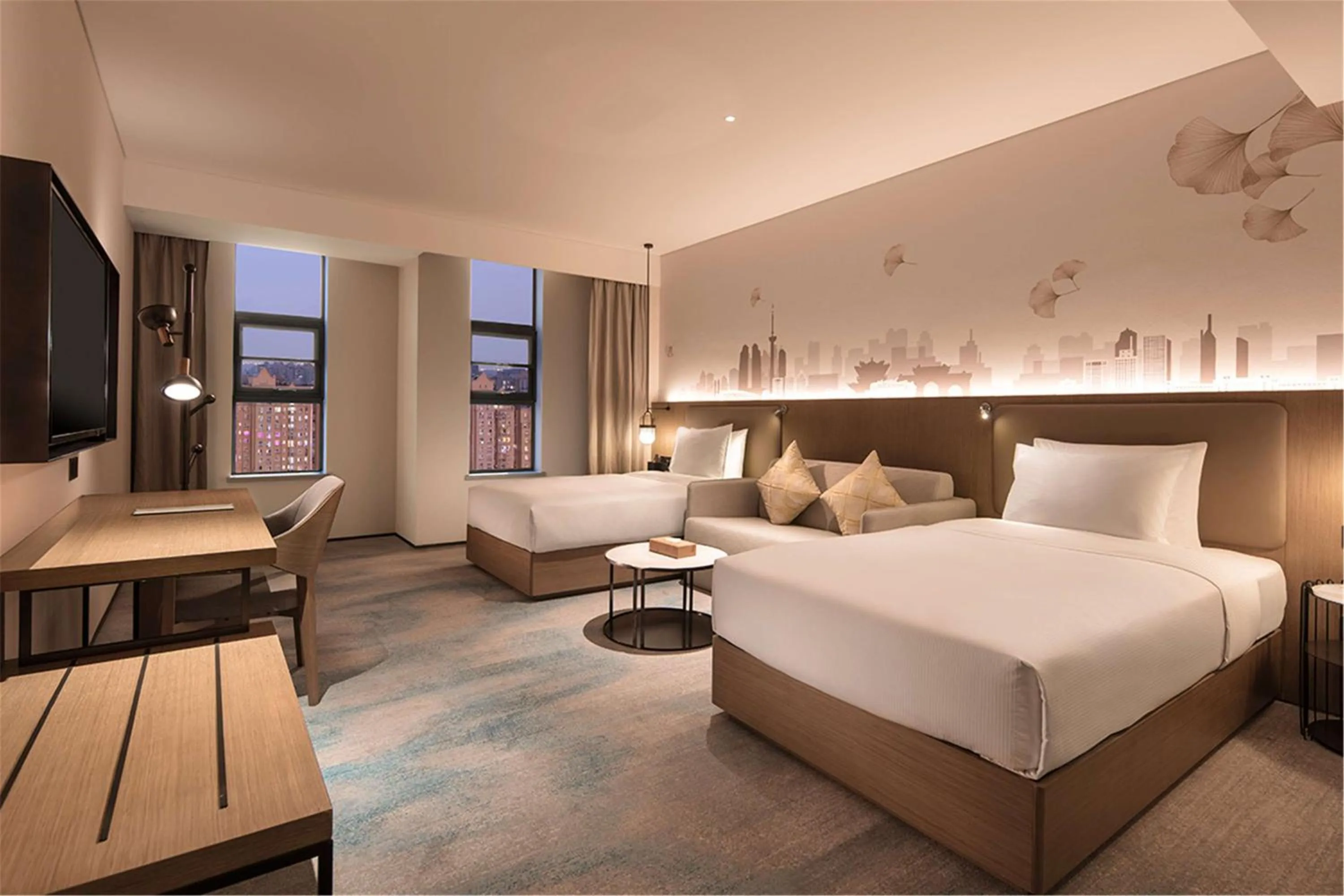 Bedroom, Bed in Hilton Garden Inn Xuzhou Yunlong
