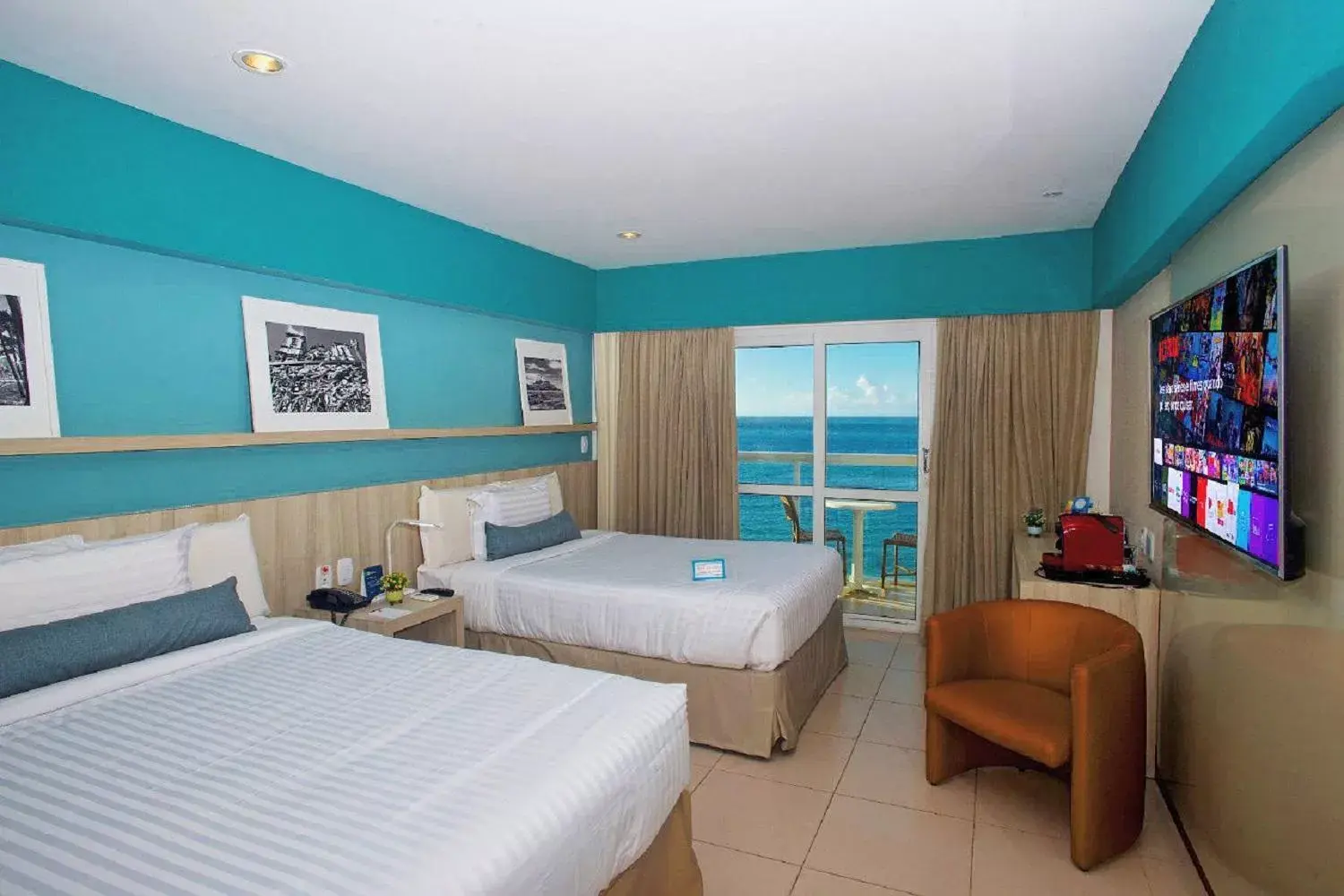 Single Room with Front Sea View in Monte Pascoal Praia Hotel Salvador Single Room with Front Sea View in Monte Pascoal Praia Hotel Salvador